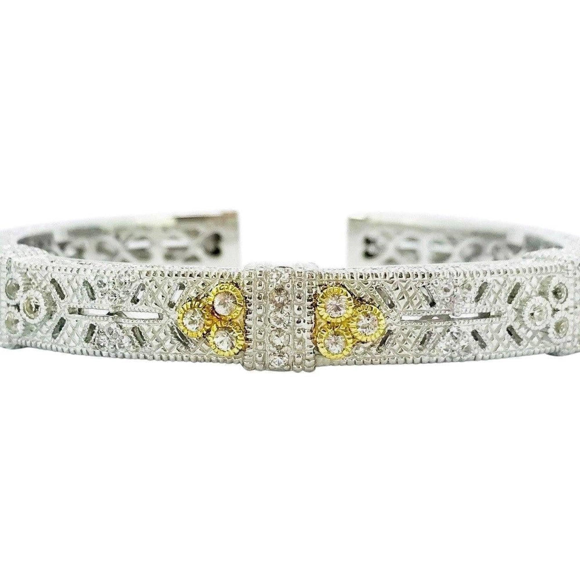 Judith Ripka Sapphire Cuff Bracelet