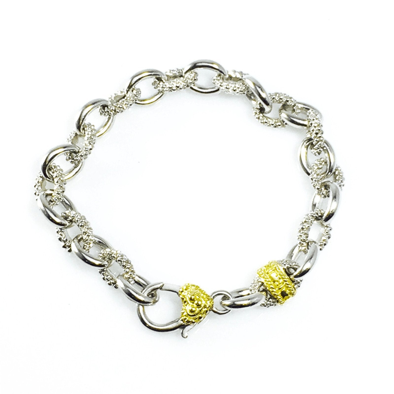 Judith Ripka Small Logo Fontaine Link Bracelet