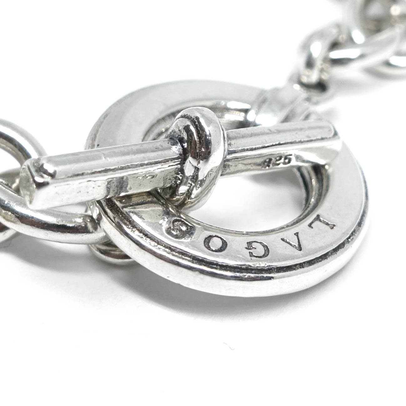 Lagos Two-Tone Diamond Heart Charm Bracelet