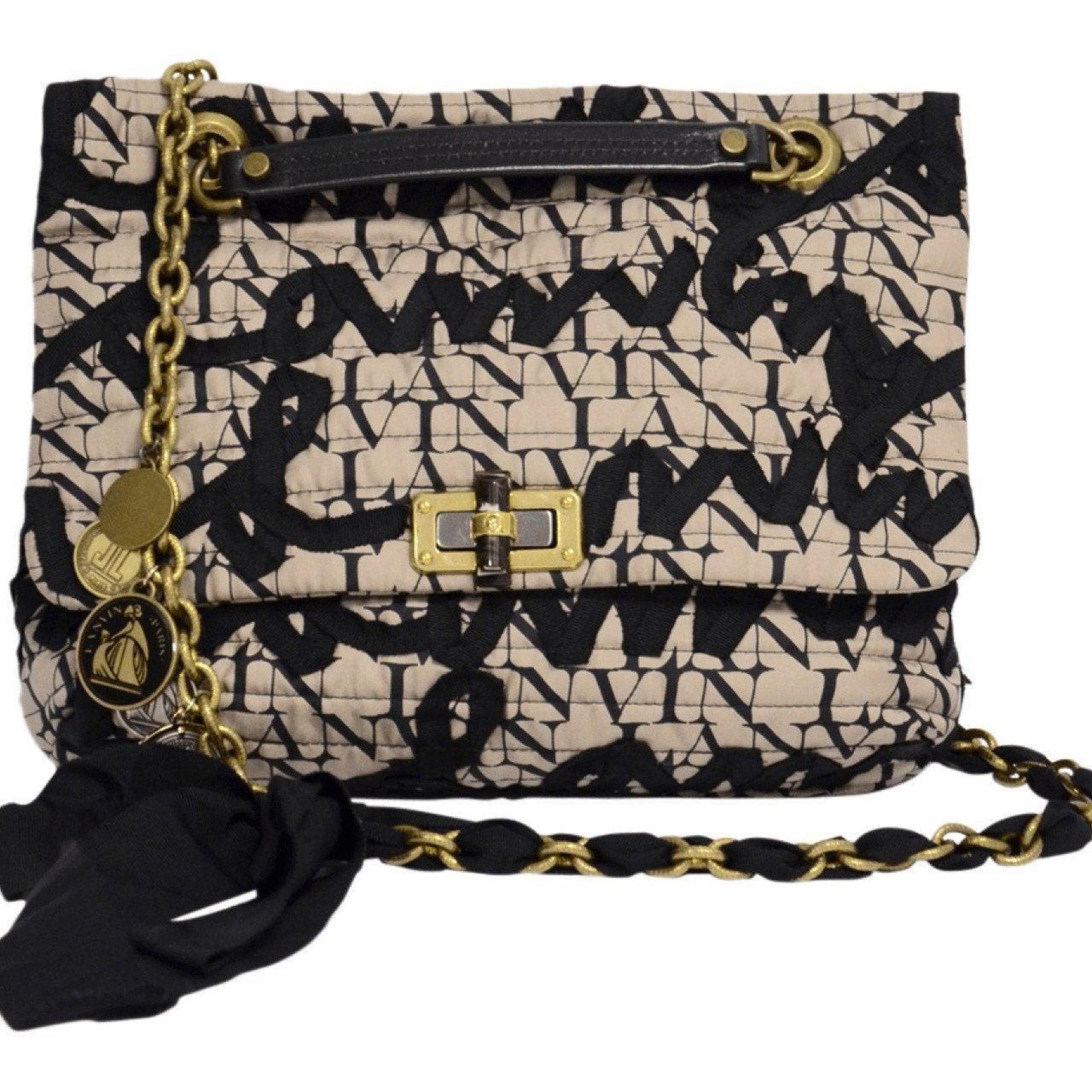 Lanvin Graffiti Grosgrain Happy 10th Anniversary Bag
