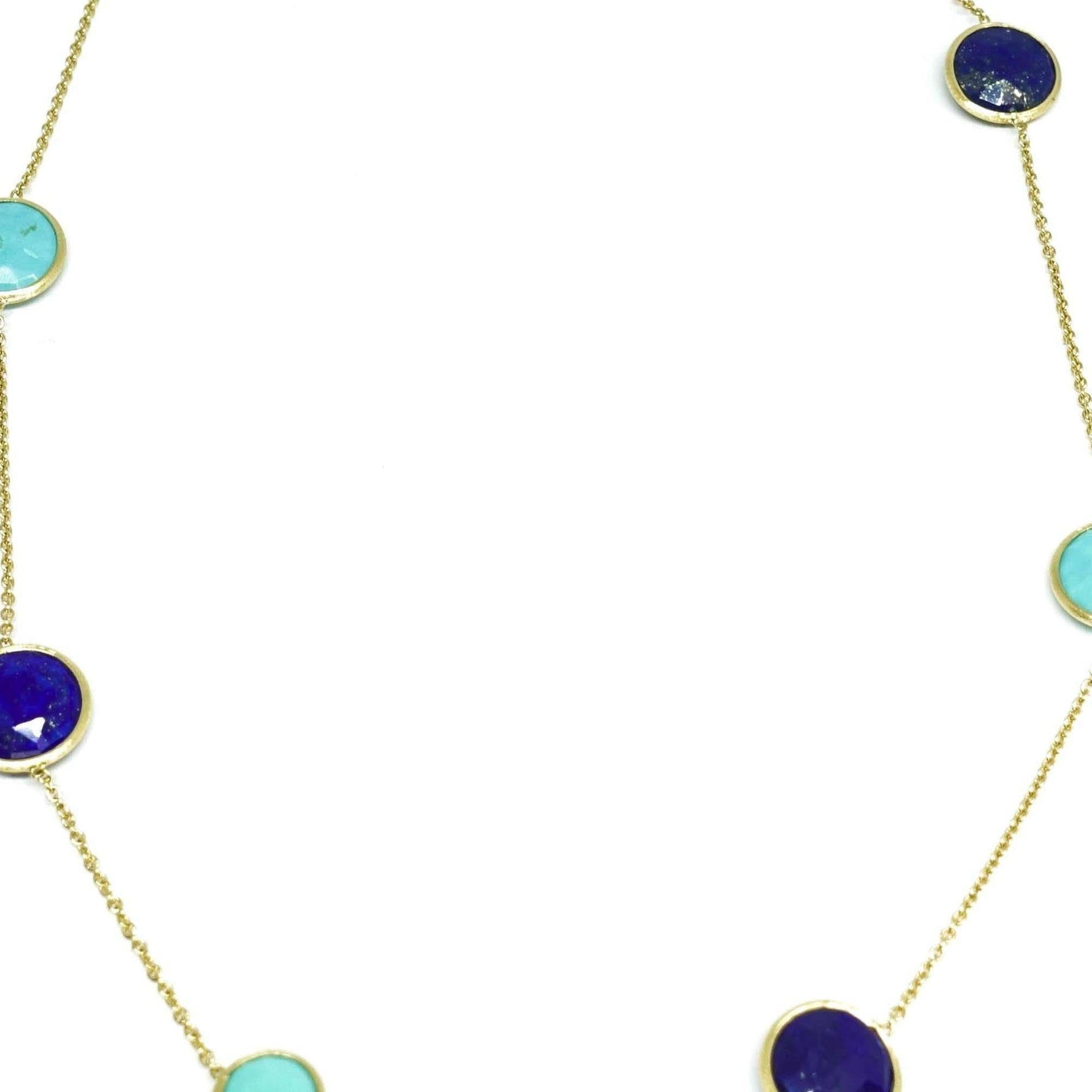 Lapis Lazuli and Howlite Bead Necklace