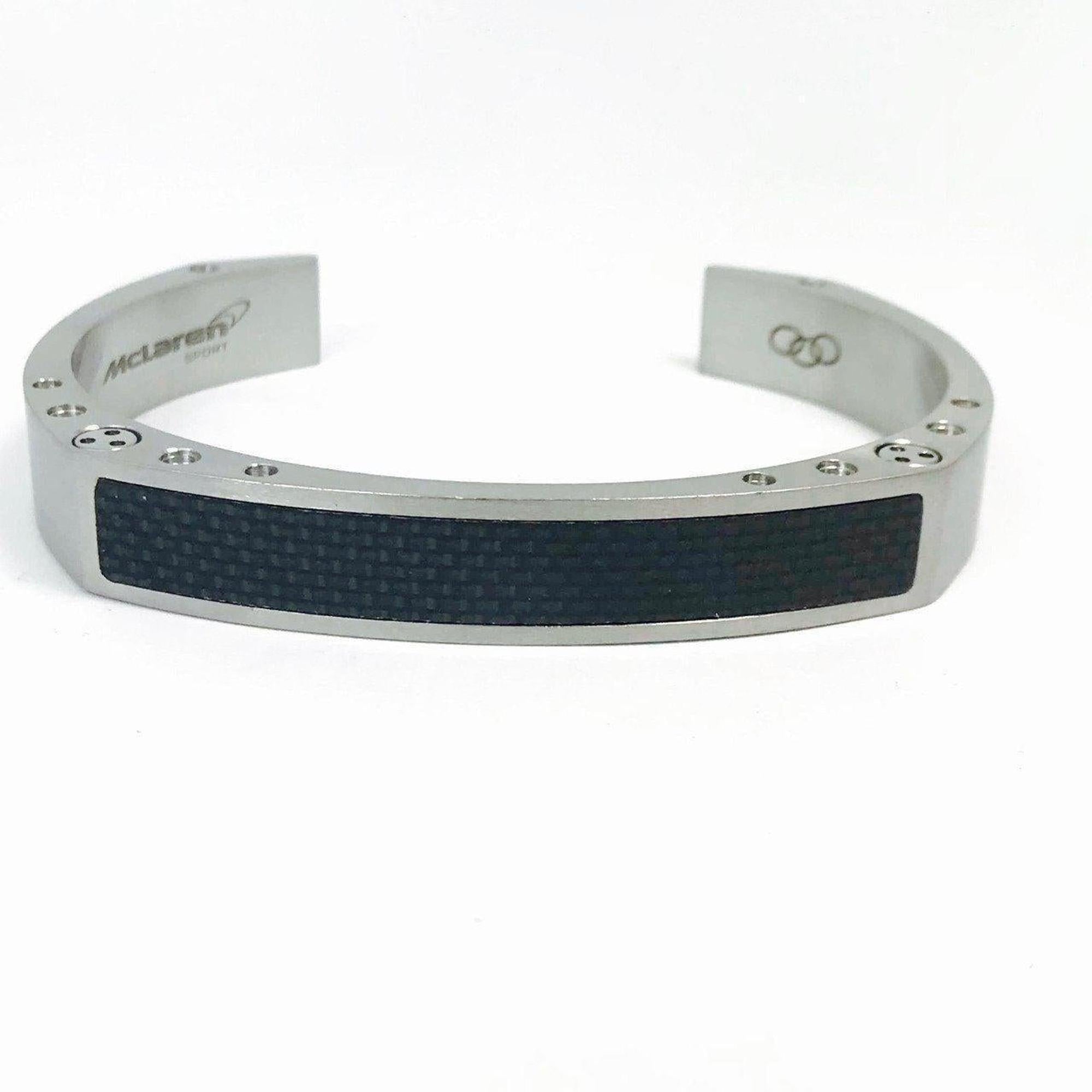 Links Of London Carbon Fibre McLaren Sport Bangle Bracelet in Stainless Steel