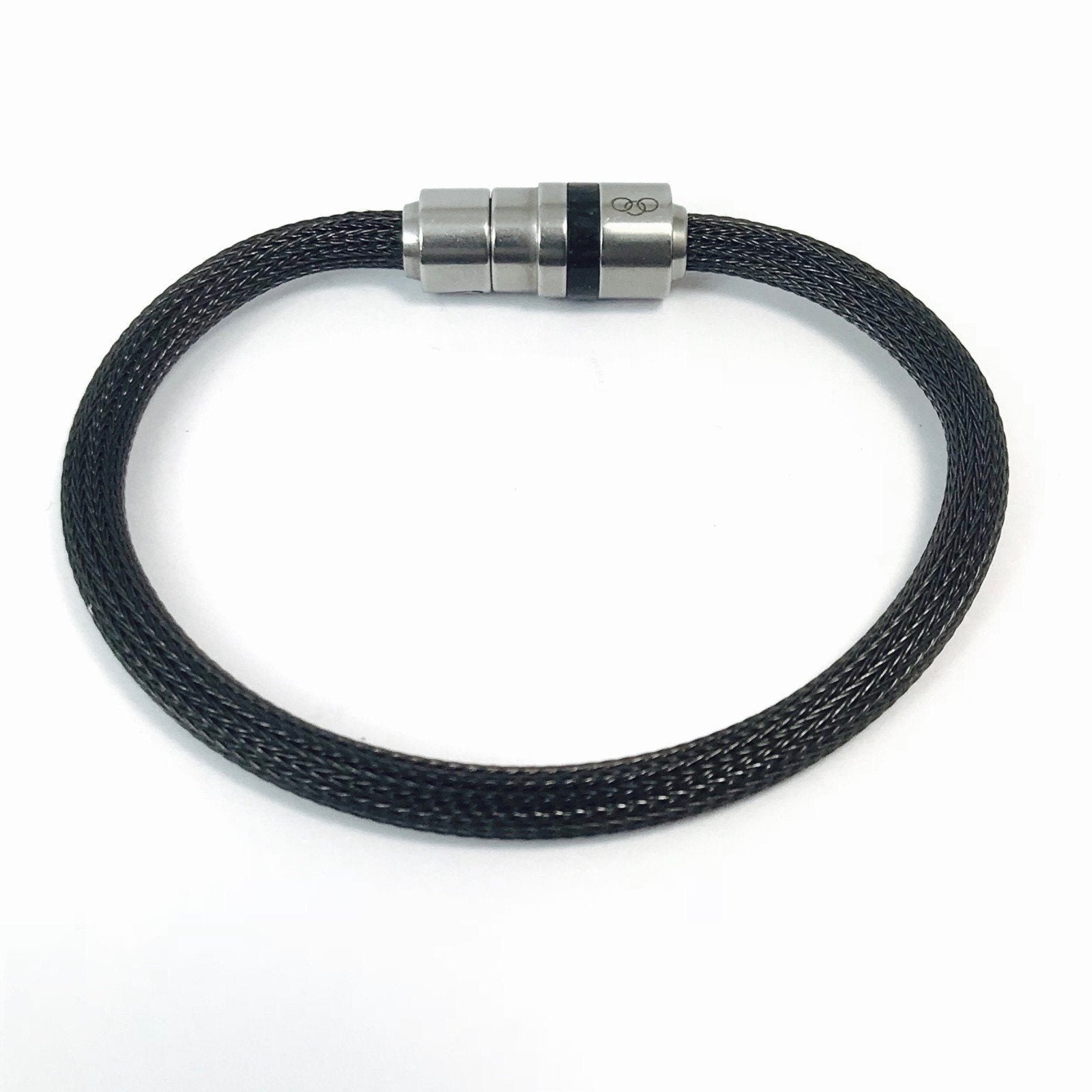 Links Of London Woven Mesh Carbon Fibre McLaren Sport Bracelet
