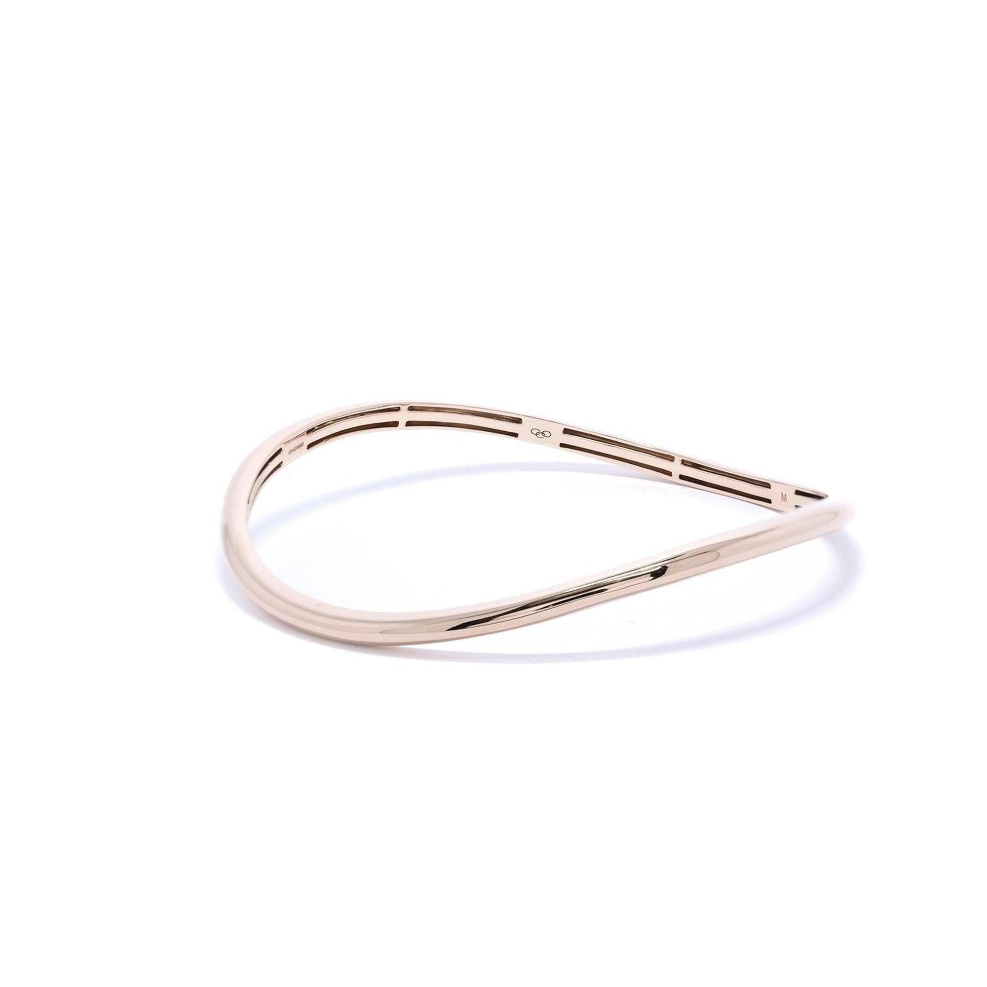 Links of London 18k Gold Wave Essentials Infinite Bangle Bracelet