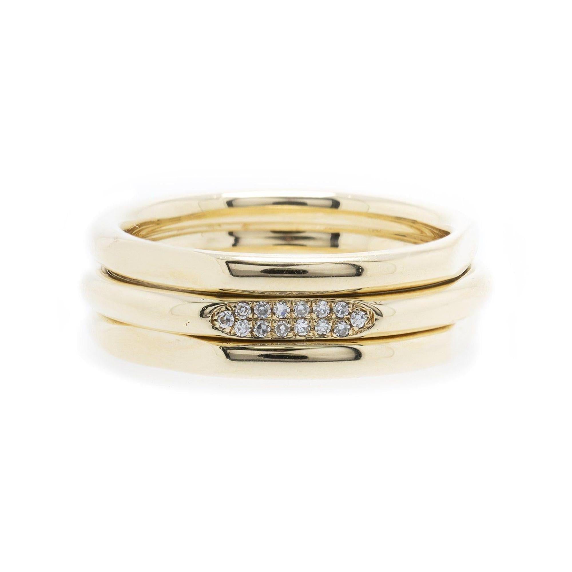 Links of London 18k Gold and Diamond 20/20 Classic Ring