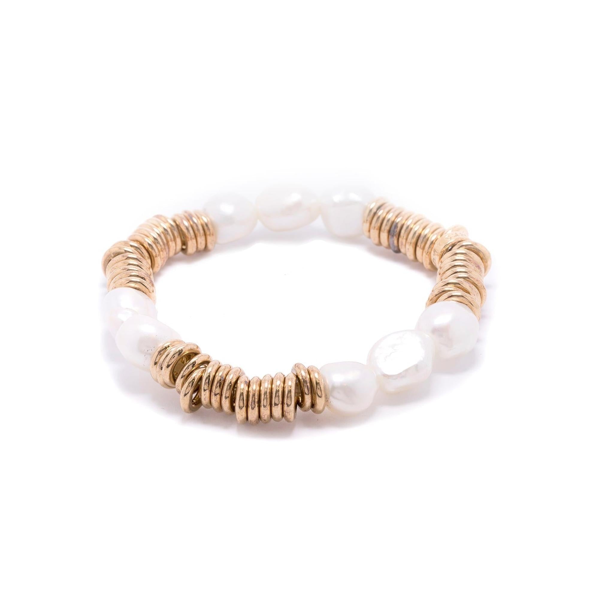 Links of London 18k Pearl Station Sweetie Charm Bracelet