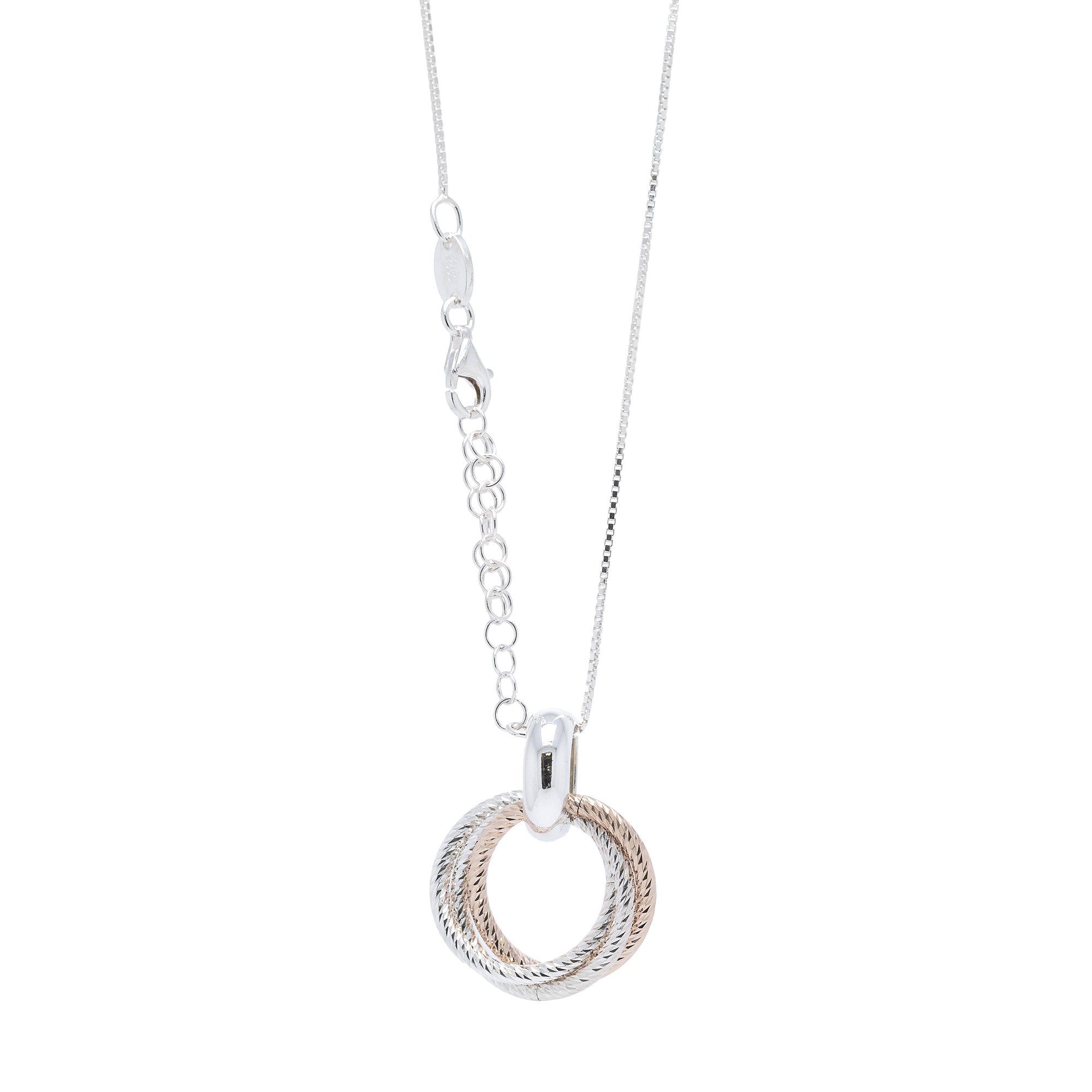 Links of London Aurora Two-Tone Interlocking Pendant Necklace