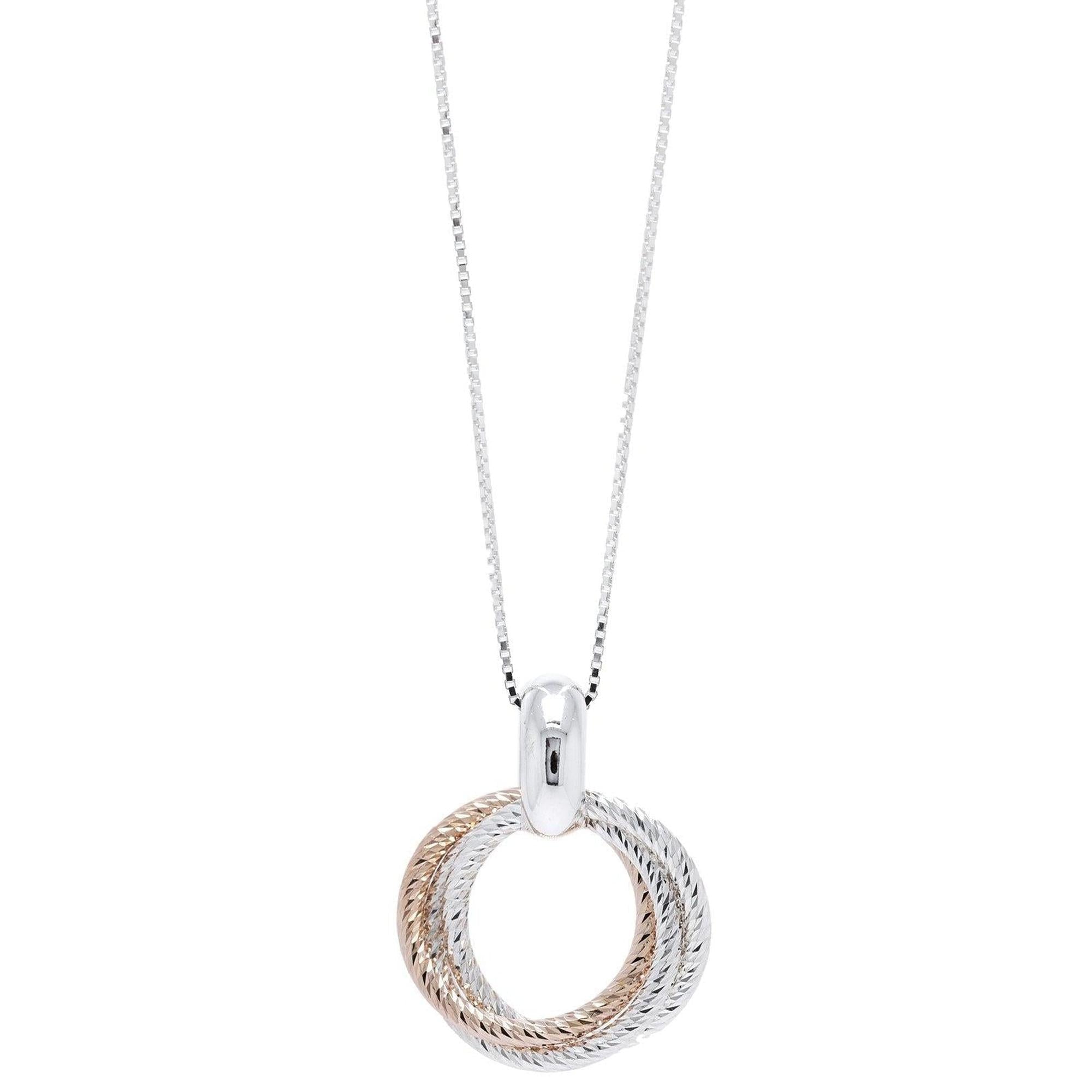 Links of London Aurora Two-Tone Interlocking Pendant Necklace