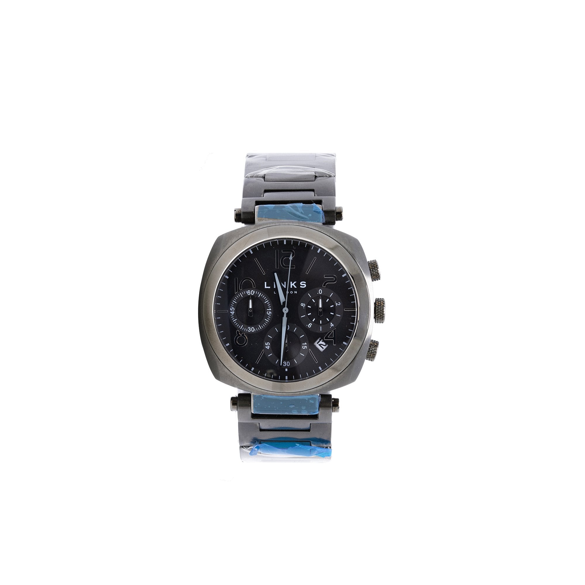 Links of London Black Steel Brompton Chronograph Watch