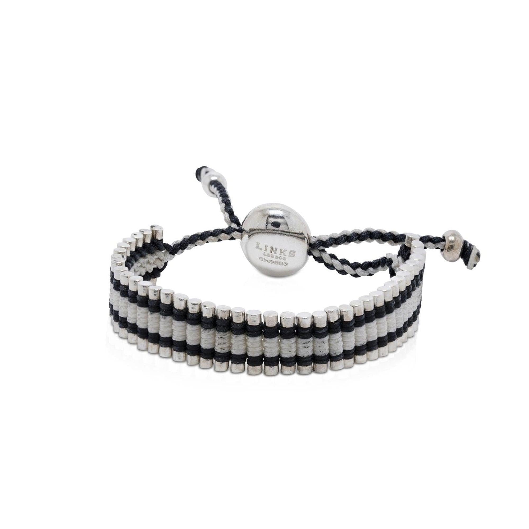 Links of London Black & White Friendship Bracelet
