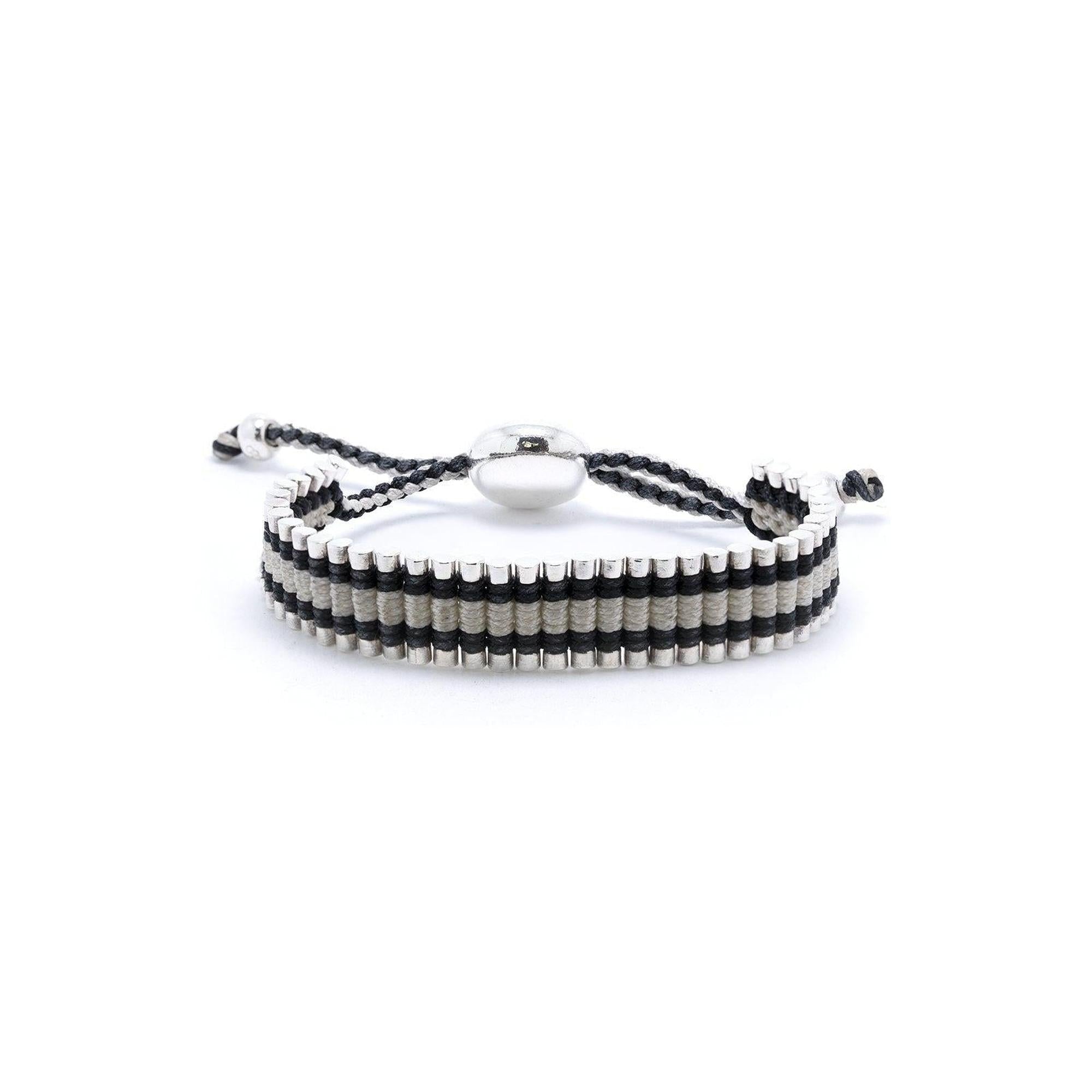Links of London Black and White Friendship Bracelet