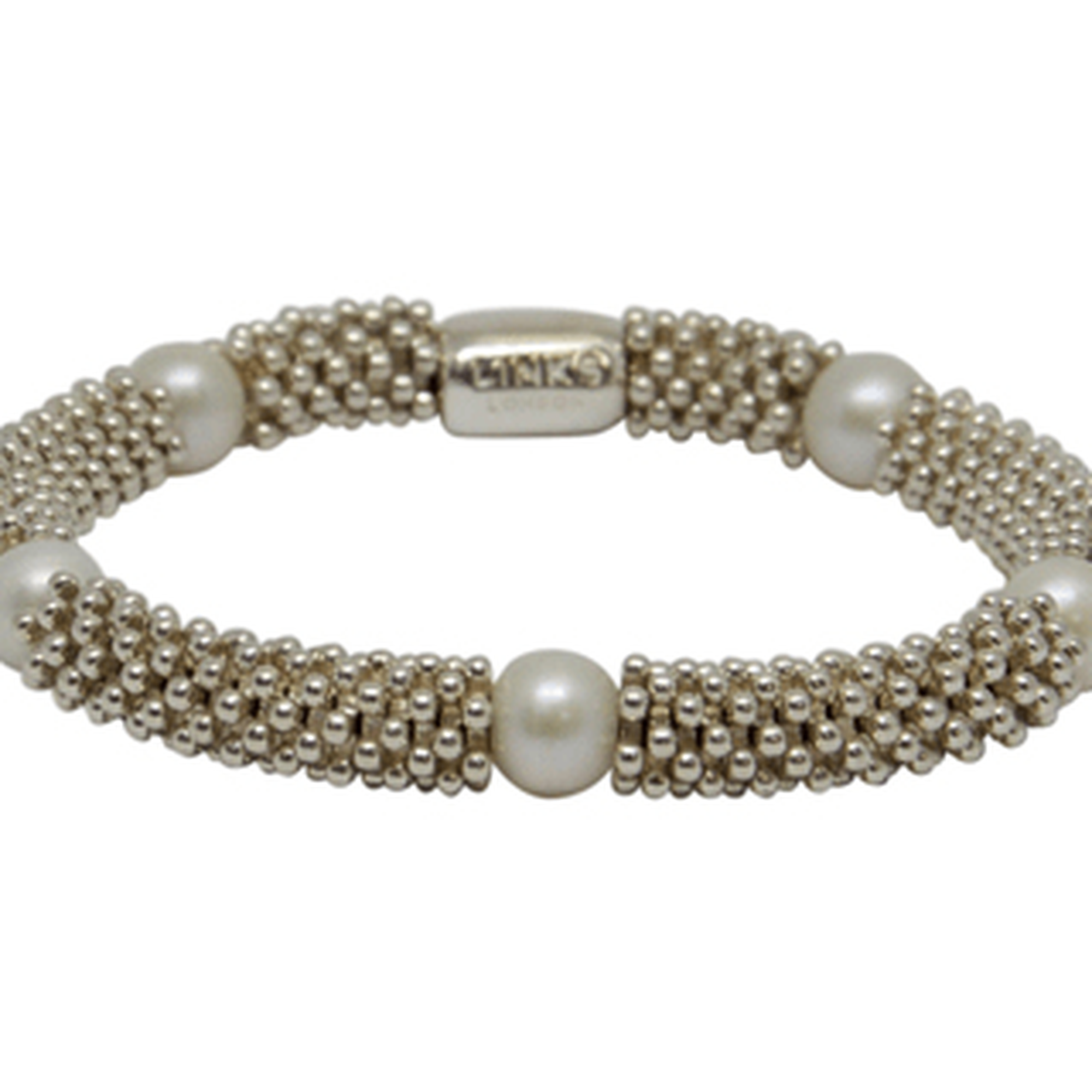 Links of London Effervescence Star White Pearl Bracelet