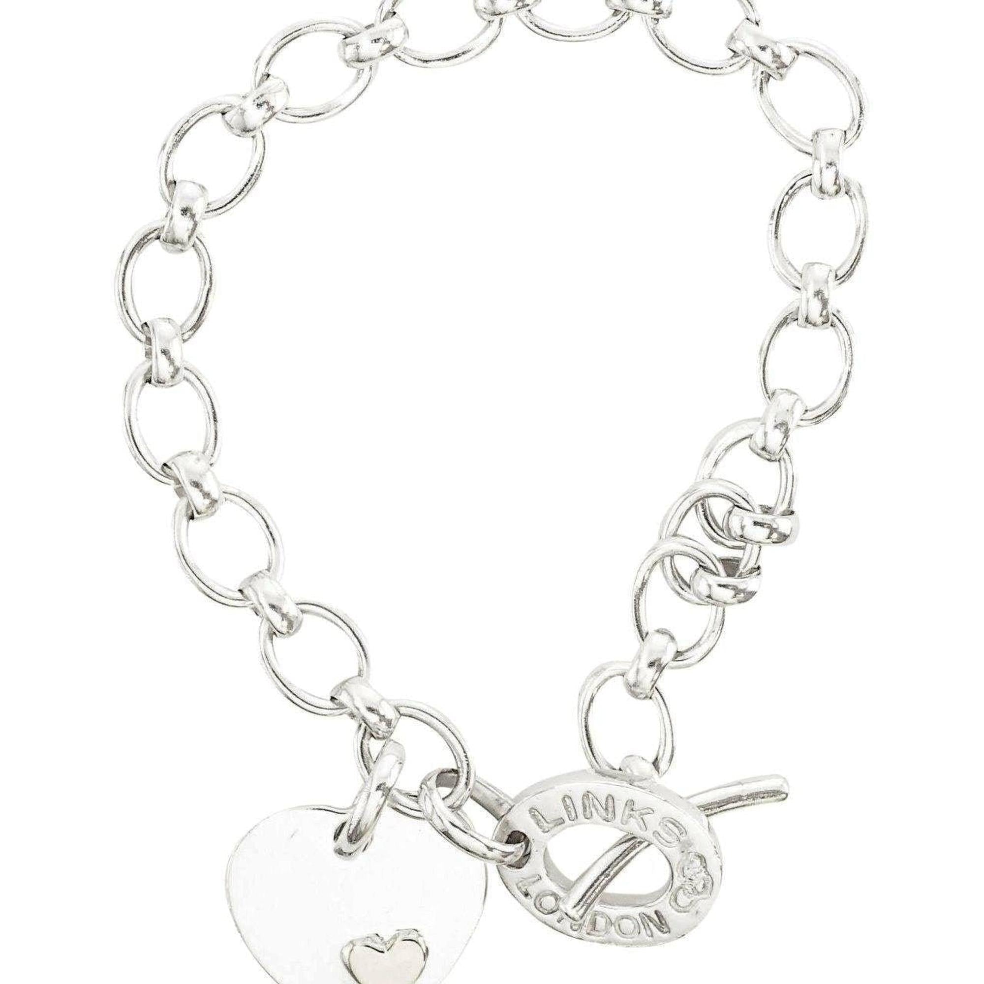 Links of London Heart Disc Charm Bracelet