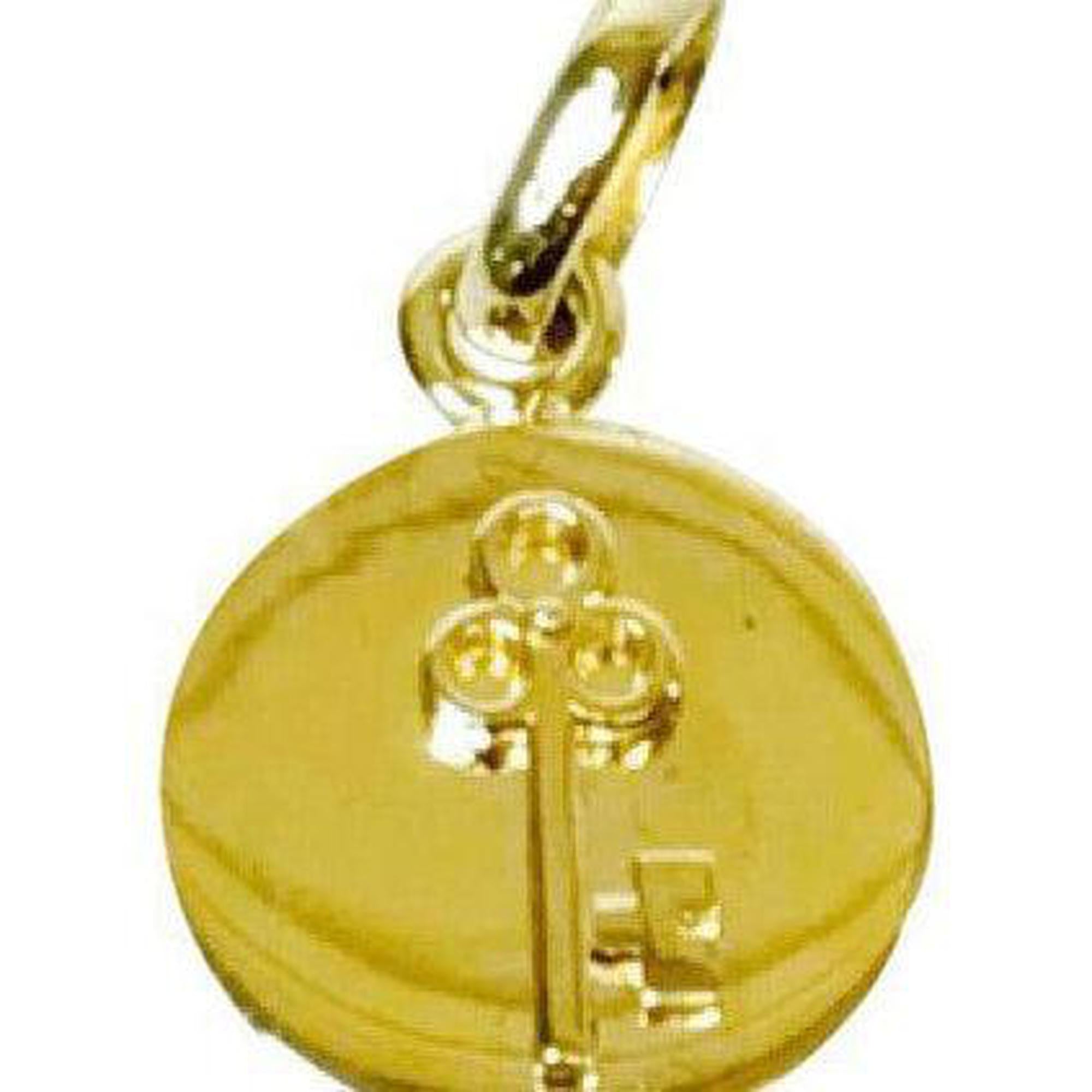 Links of London Key Disc Charm in 18kt Yellow Gold