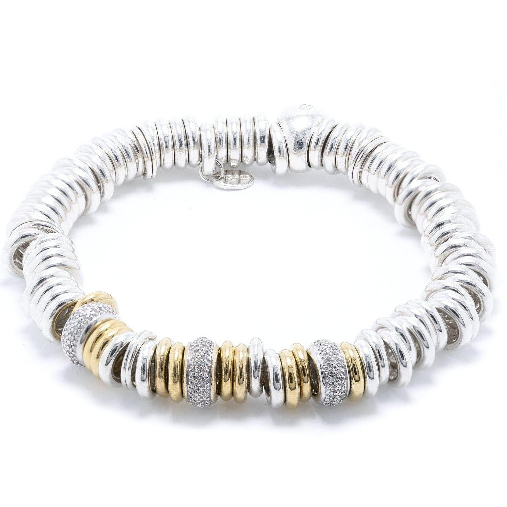 Links of London Limited Edition 18k Yellow Gold Vermeil & Diamond Sweetie Charm Bracelet