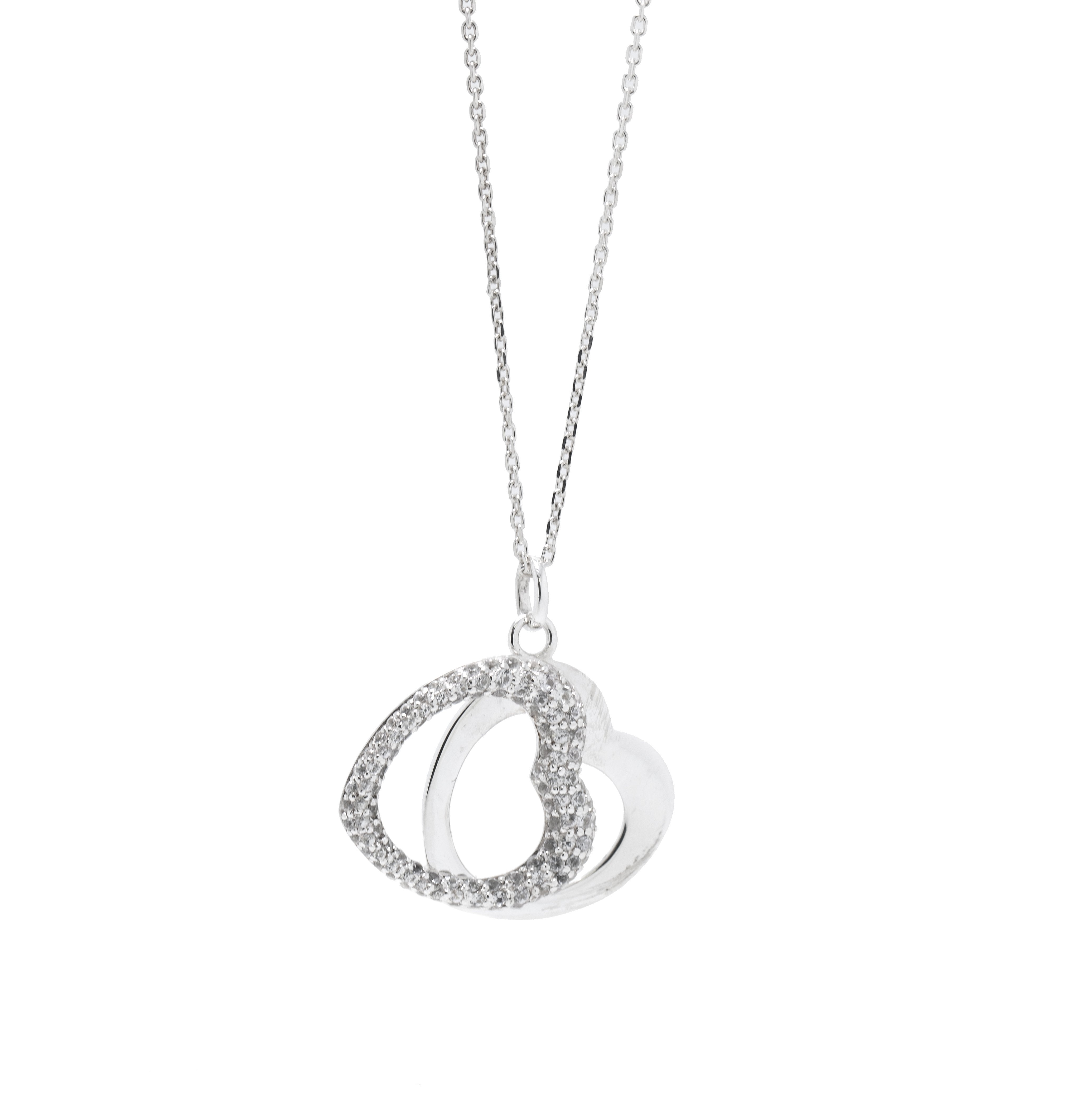 Links of London Love Note White Sapphire Pendant Necklace