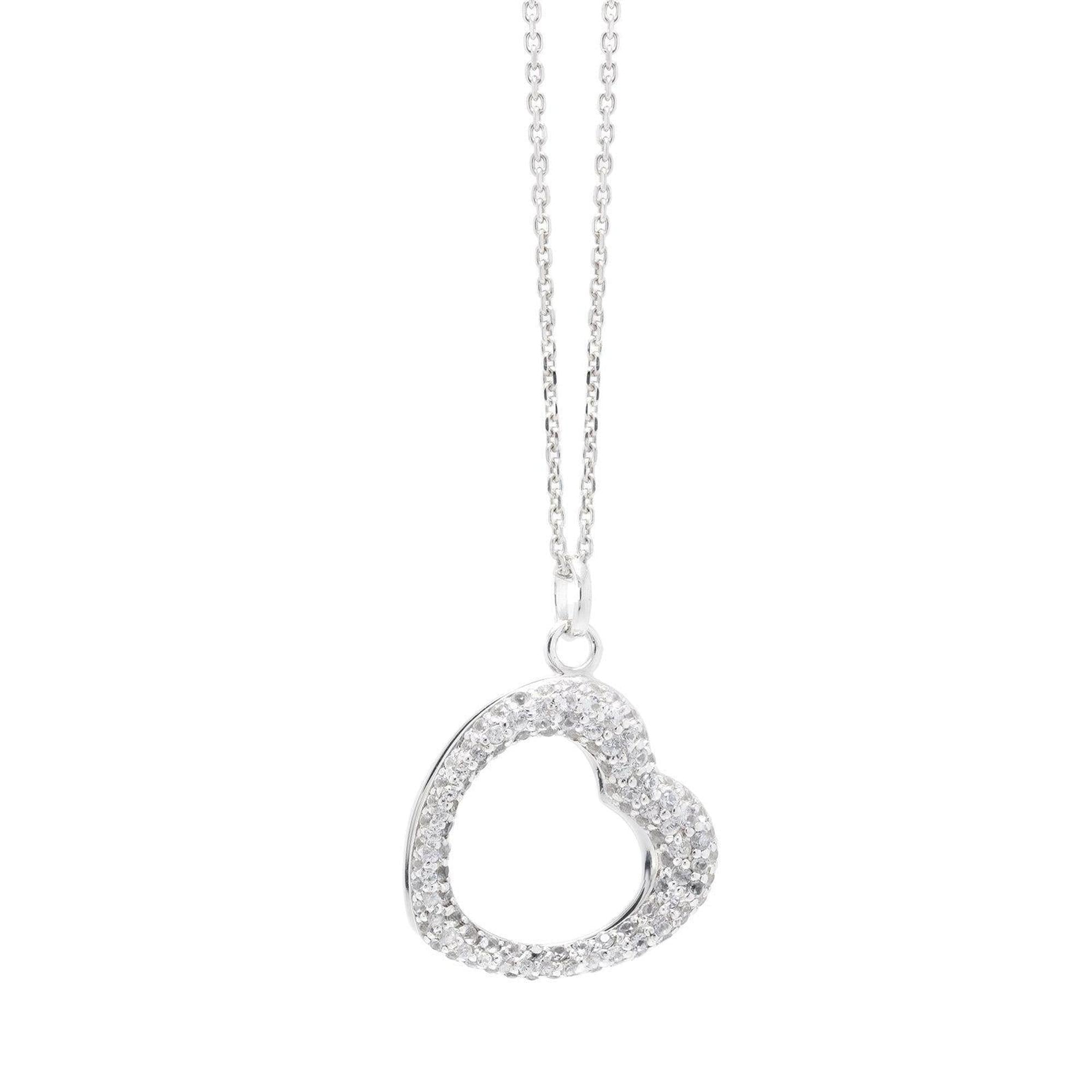 Links of London Love Note White Sapphire Pendant Necklace