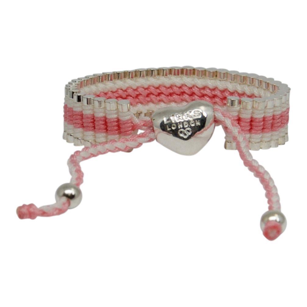 Links of London Pink and White Friendship Bracelet
