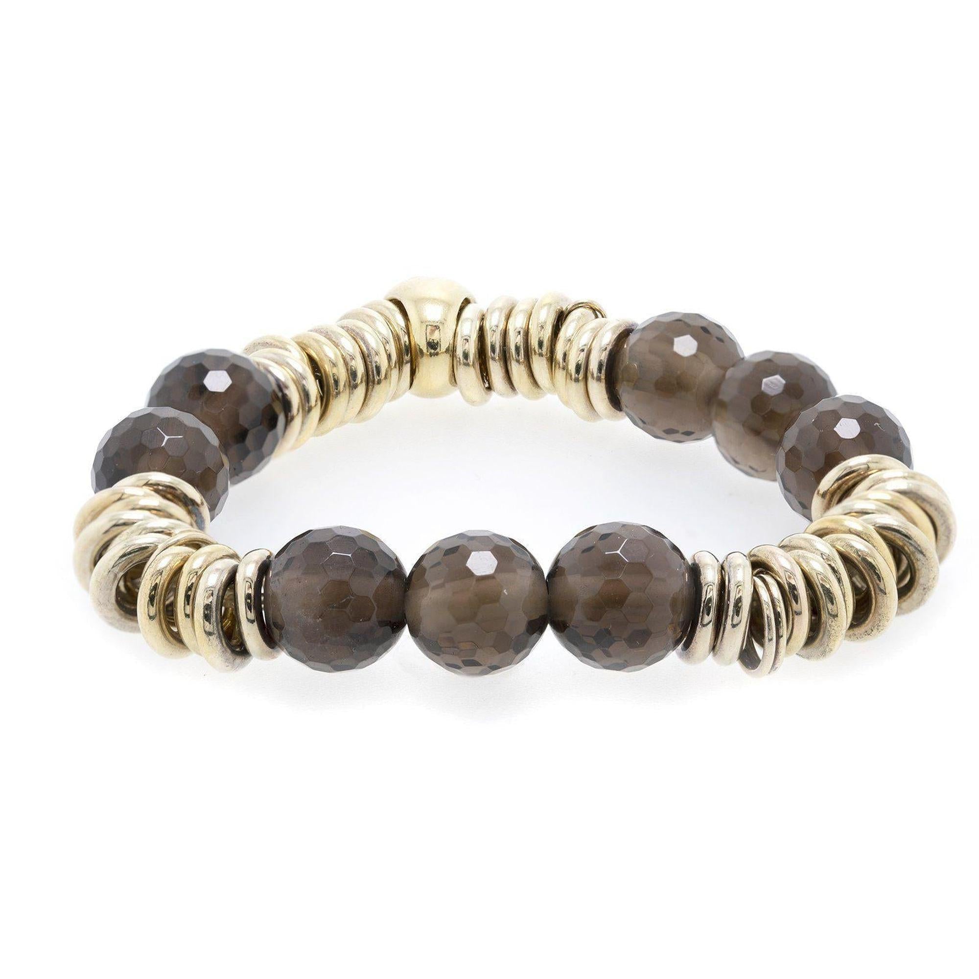 Links of London Smoky Quartz Sweetie Charm Bracelet