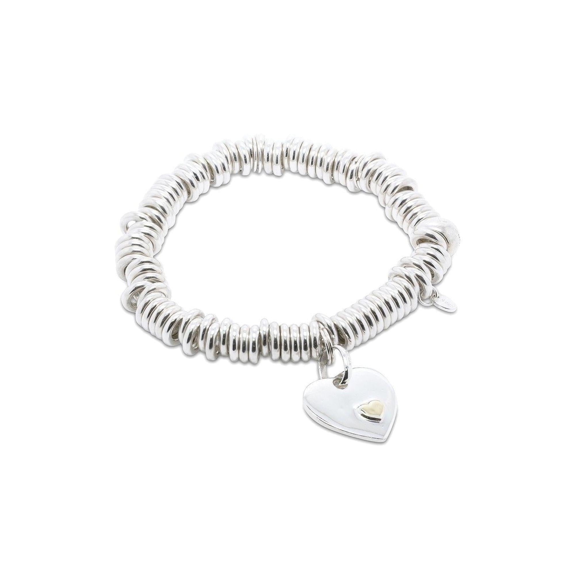 Links of London Two-Tone Heart Disc Sweetie Charm Bracelet