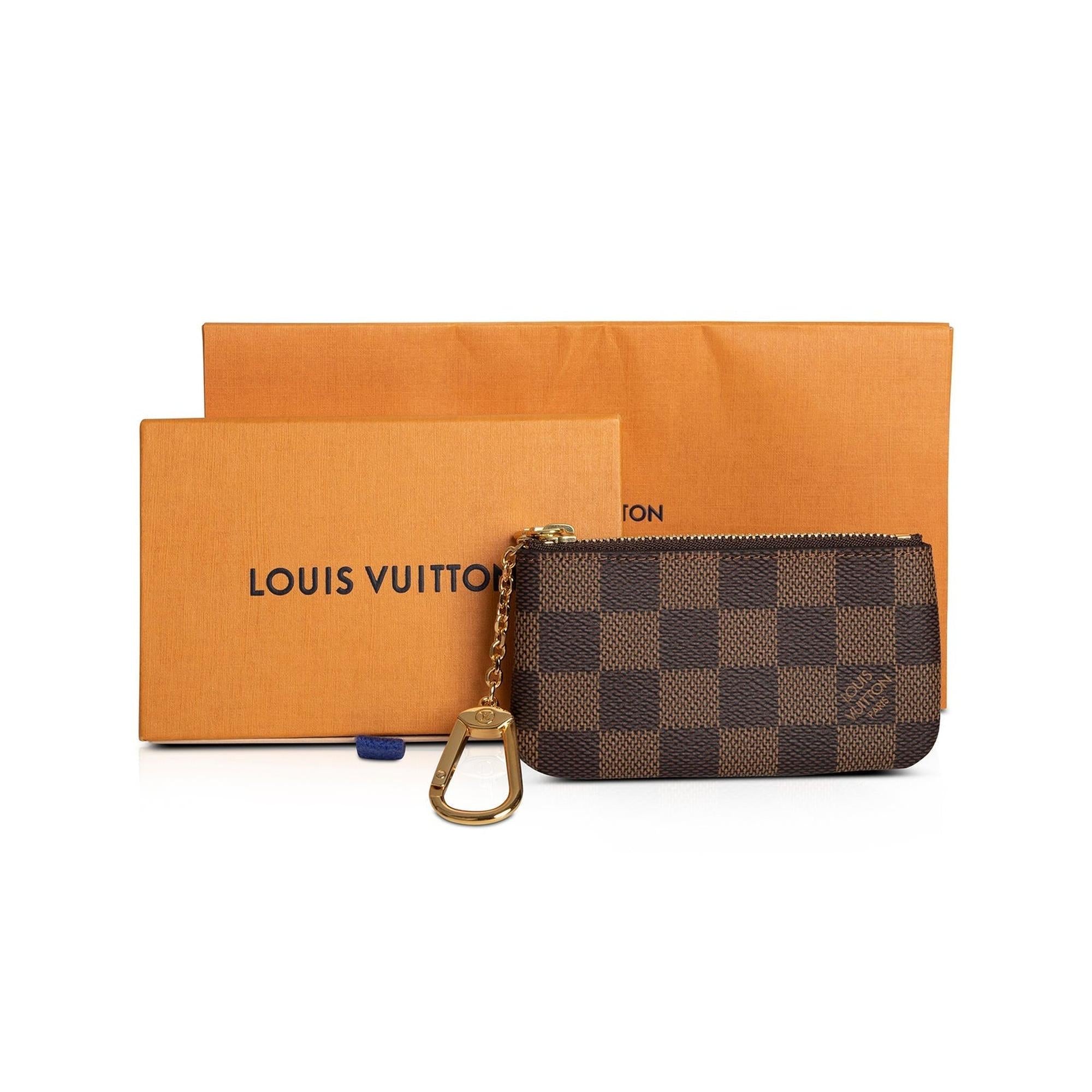 Louis Vuitton 2020 Damier Ebene Key Pouch w/ Box & Receipt