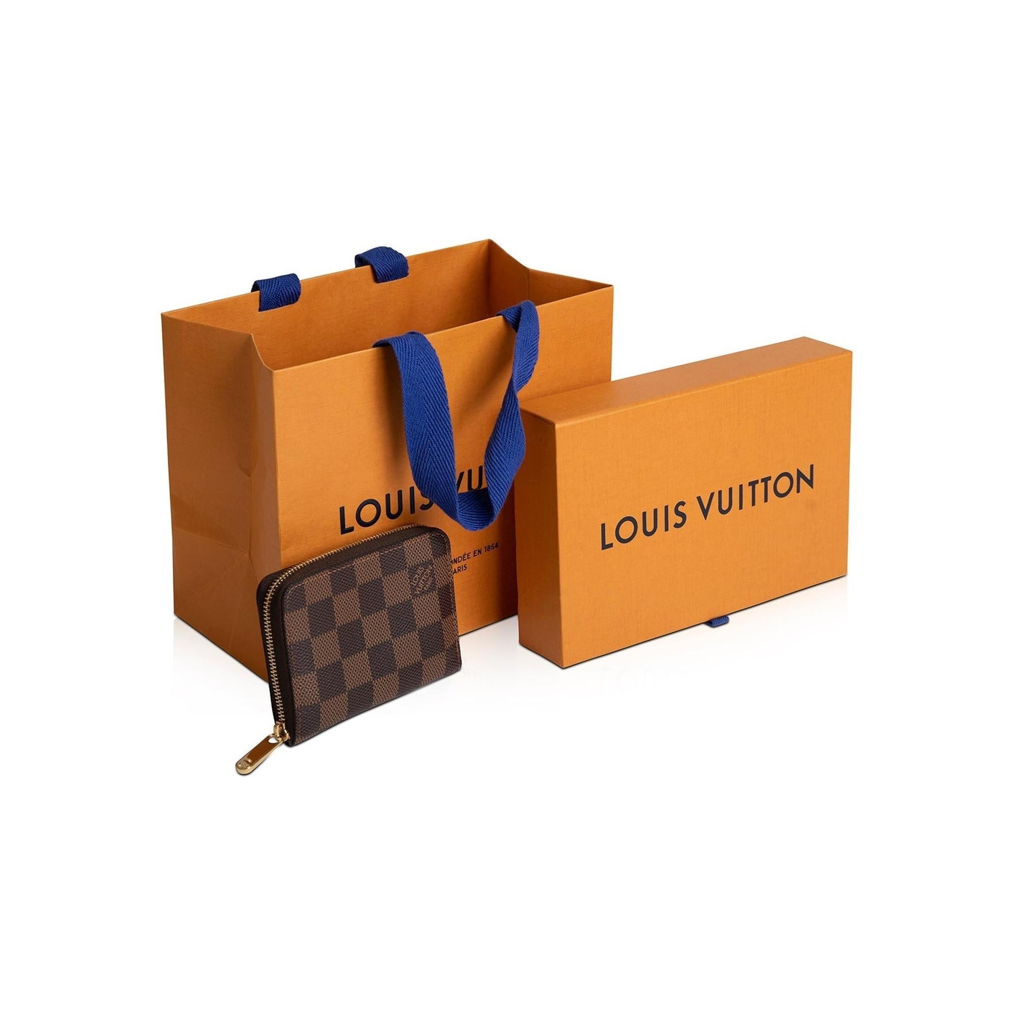 Louis Vuitton 2020 Damier Ebene Zippy Coin Purse w/ Box