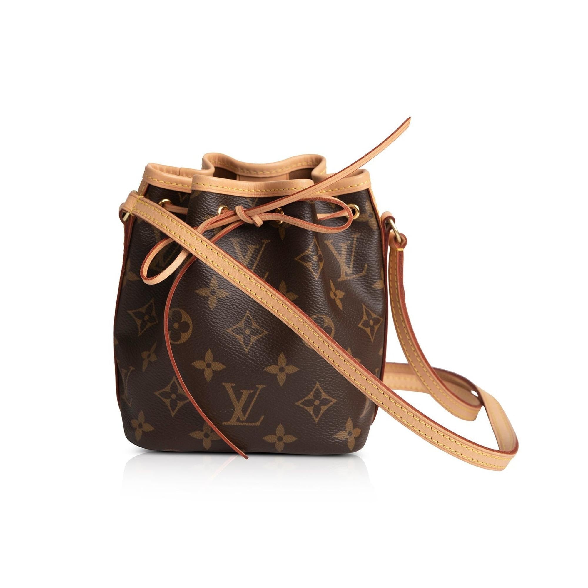 Louis Vuitton 2020 Monogram Nano Noe Bag w/ Receipt