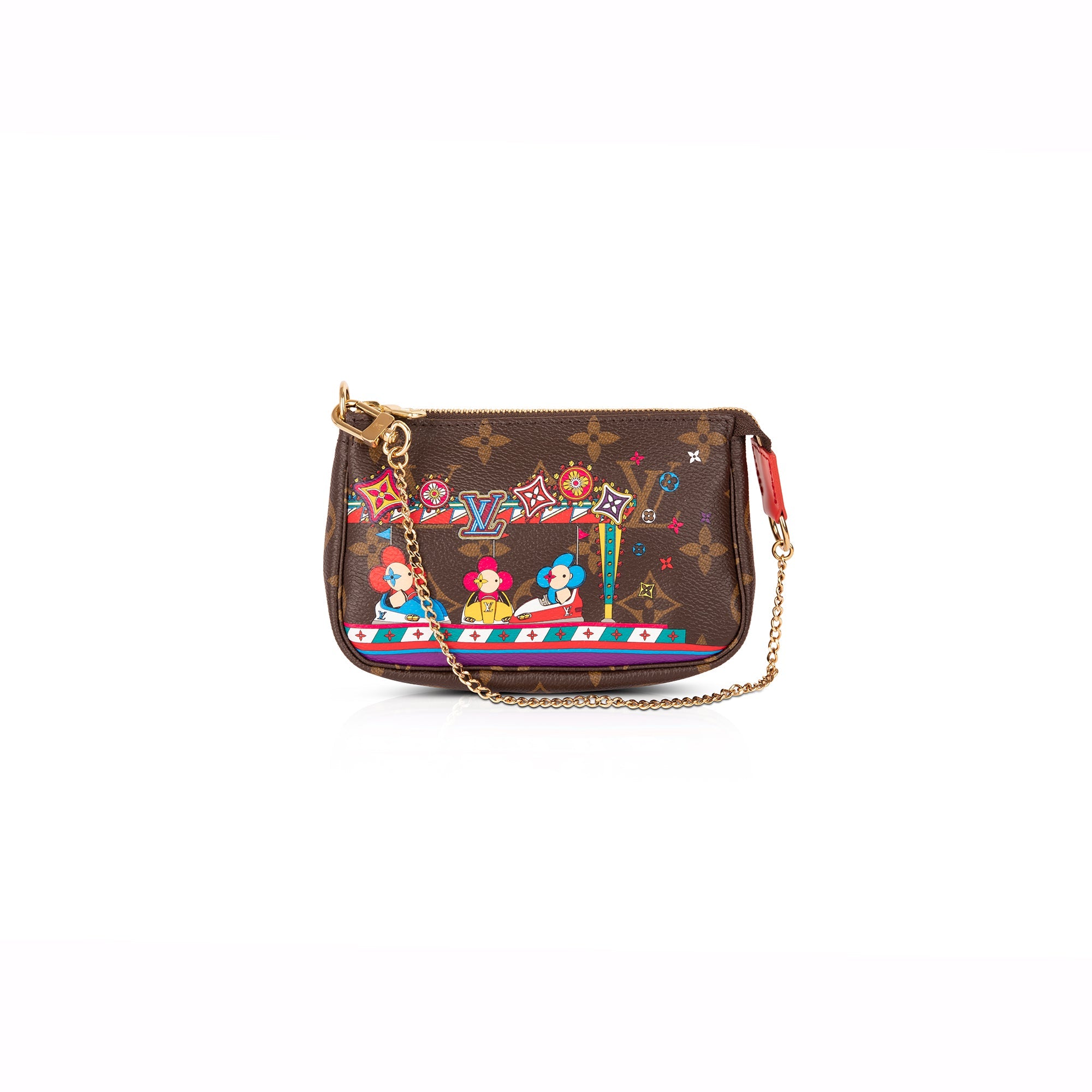 Louis Vuitton 2020 Monogram Vivienne Animation Mini Pochette Accessories w/ Box