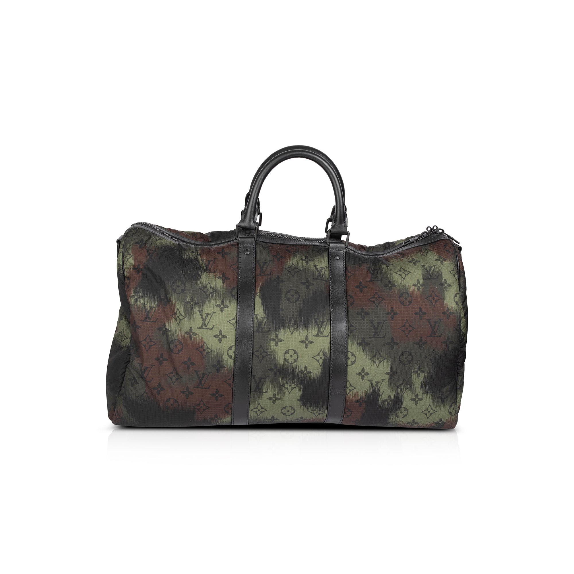 Louis Vuitton 2020 Virgil Abloh Monogram Camouflage Keepall Bandouliere 50