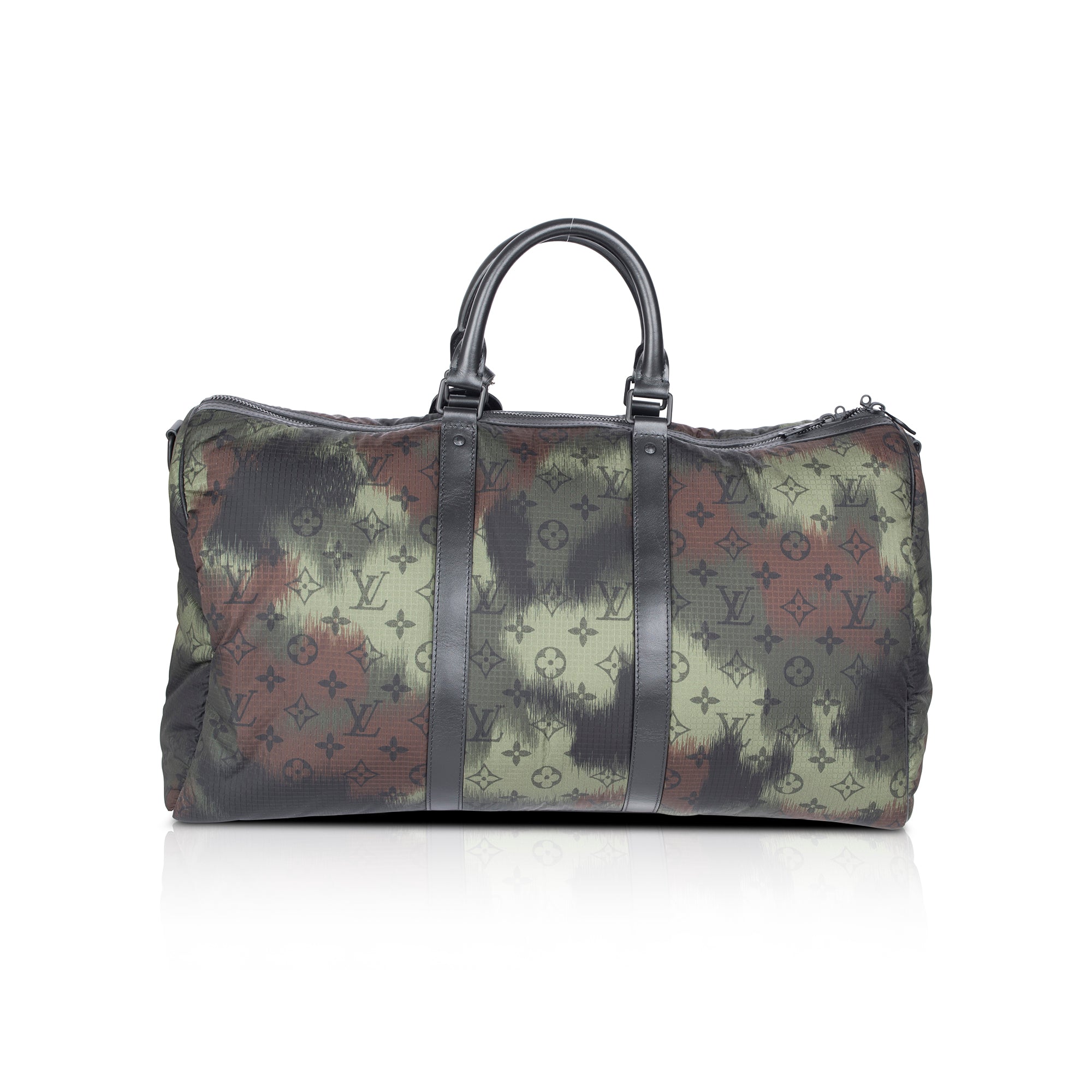 Louis Vuitton 2020 Virgil Abloh Monogram Camouflage Keepall Bandouliere 50