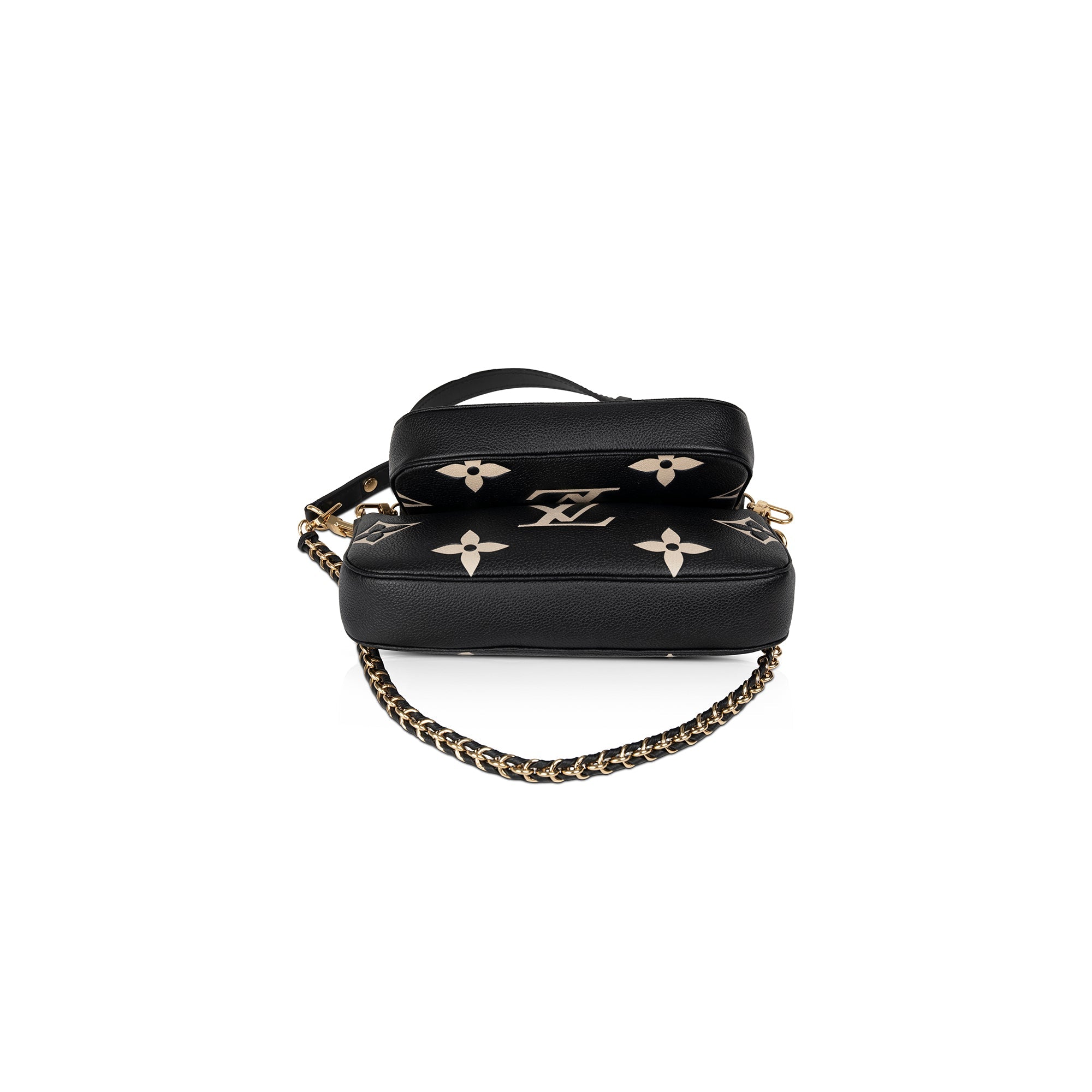 Louis Vuitton 2021 Bicolor Monogram Empreinte Leather Multi-Pochette Accessoires w/ Box