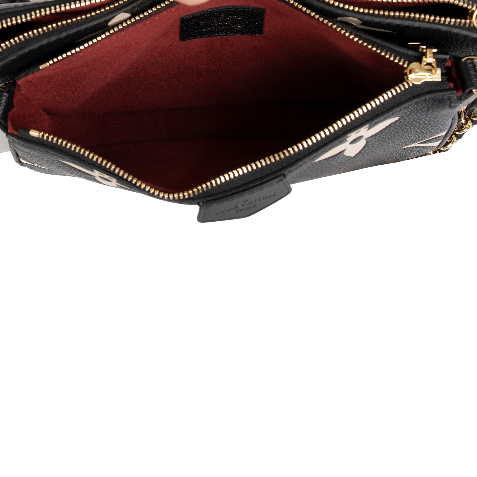 Louis Vuitton 2021 Bicolor Monogram Empreinte Leather Multi-Pochette Accessoires w/ Box