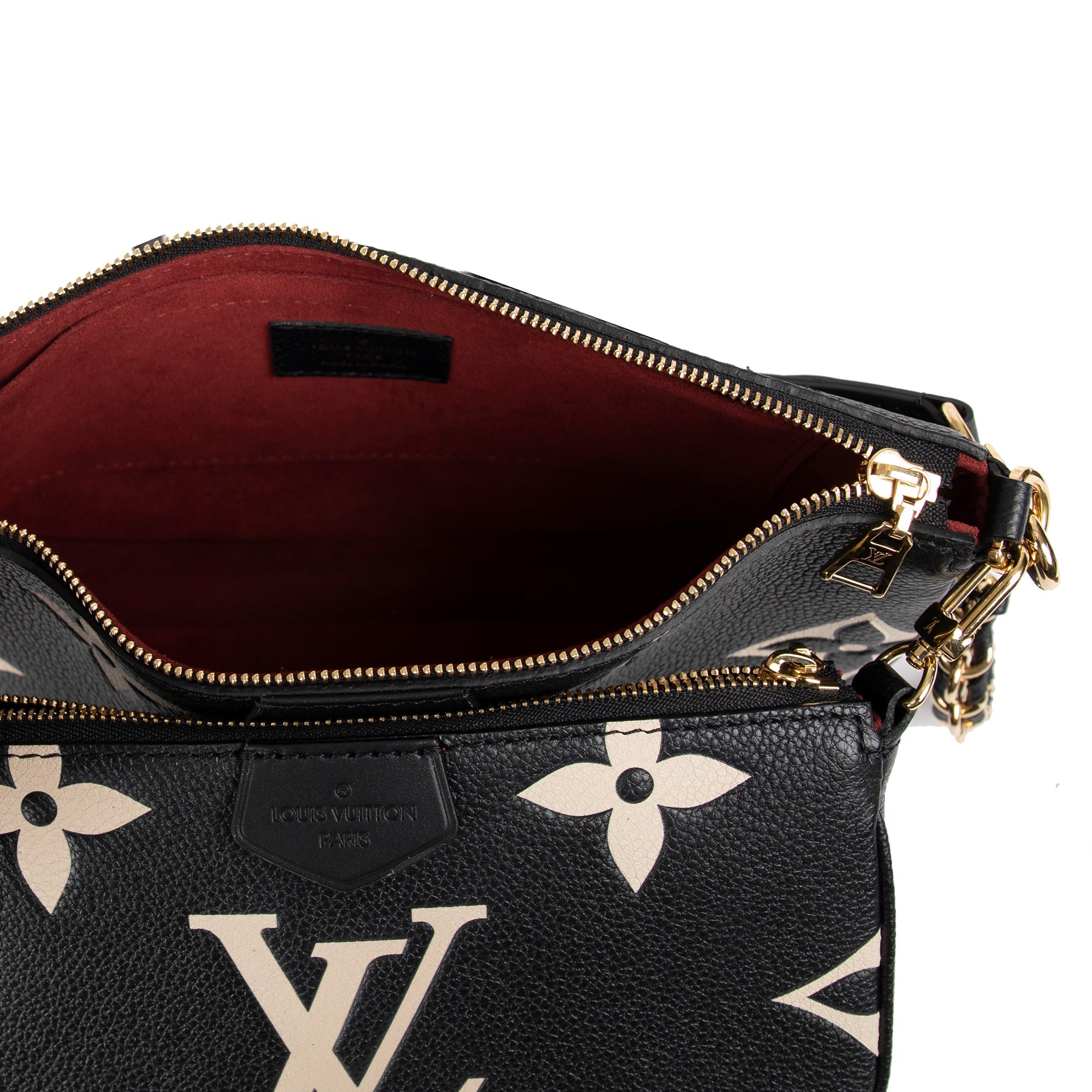 Louis Vuitton 2021 Bicolor Monogram Empreinte Leather Multi-Pochette Accessoires w/ Box