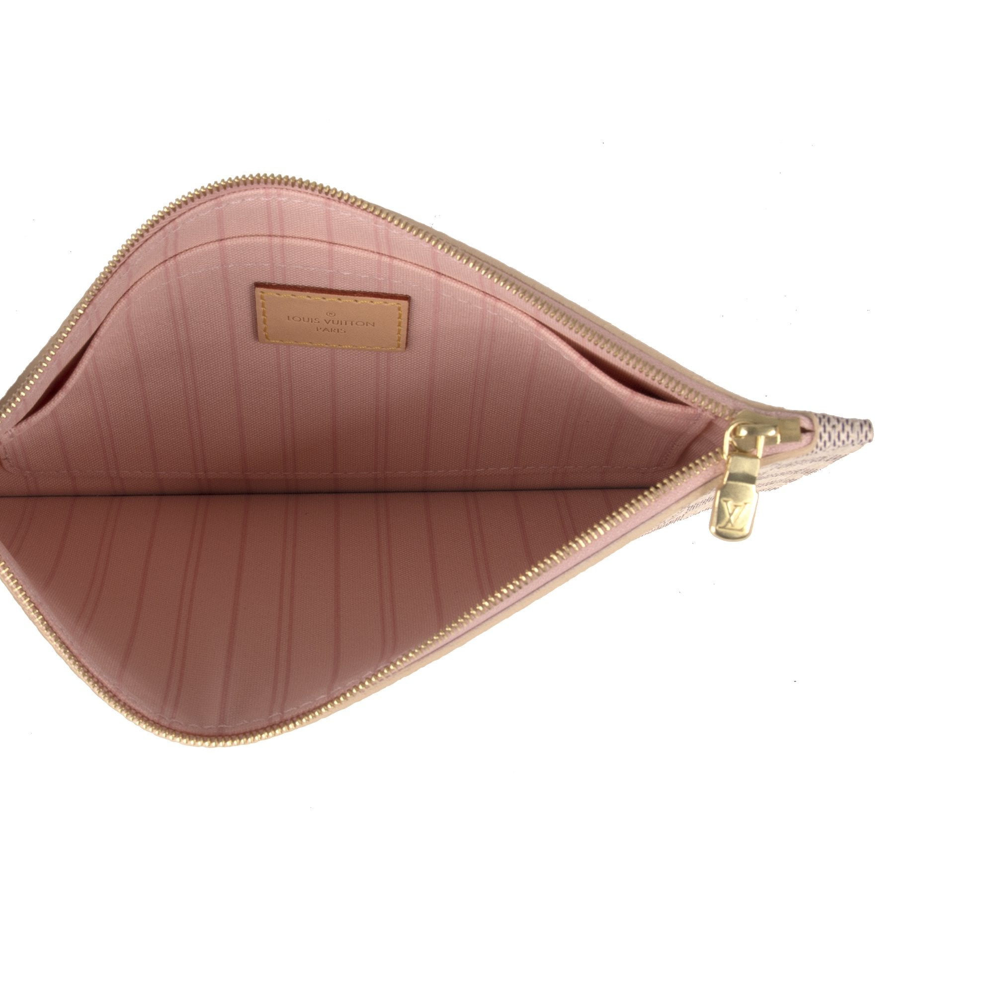 Louis Vuitton 2021 Damier Azur Neverfull Pochette w/ Box