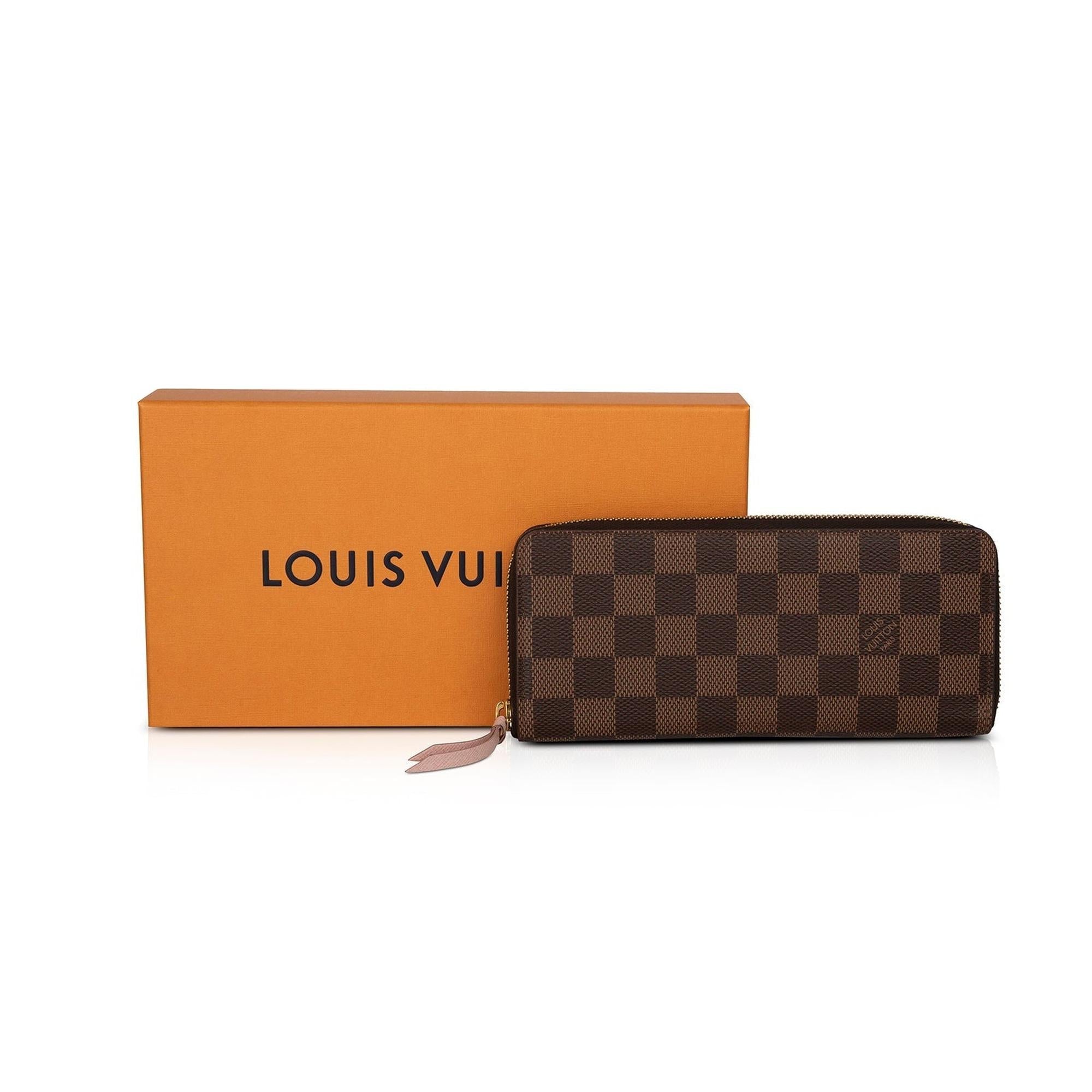 Louis Vuitton 2021 Damier Ebene Clemence Wallet w/ Box