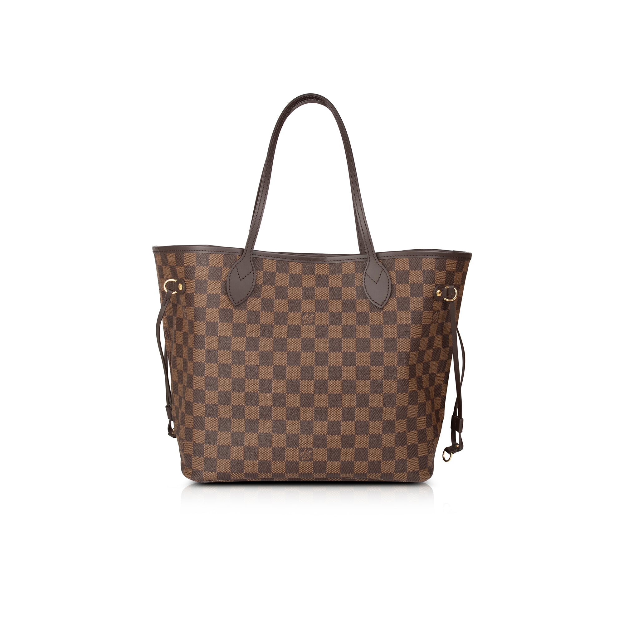 Louis Vuitton 2021 Damier Ebene Neverfull MM w/ Pouch w/ Box & Receipt