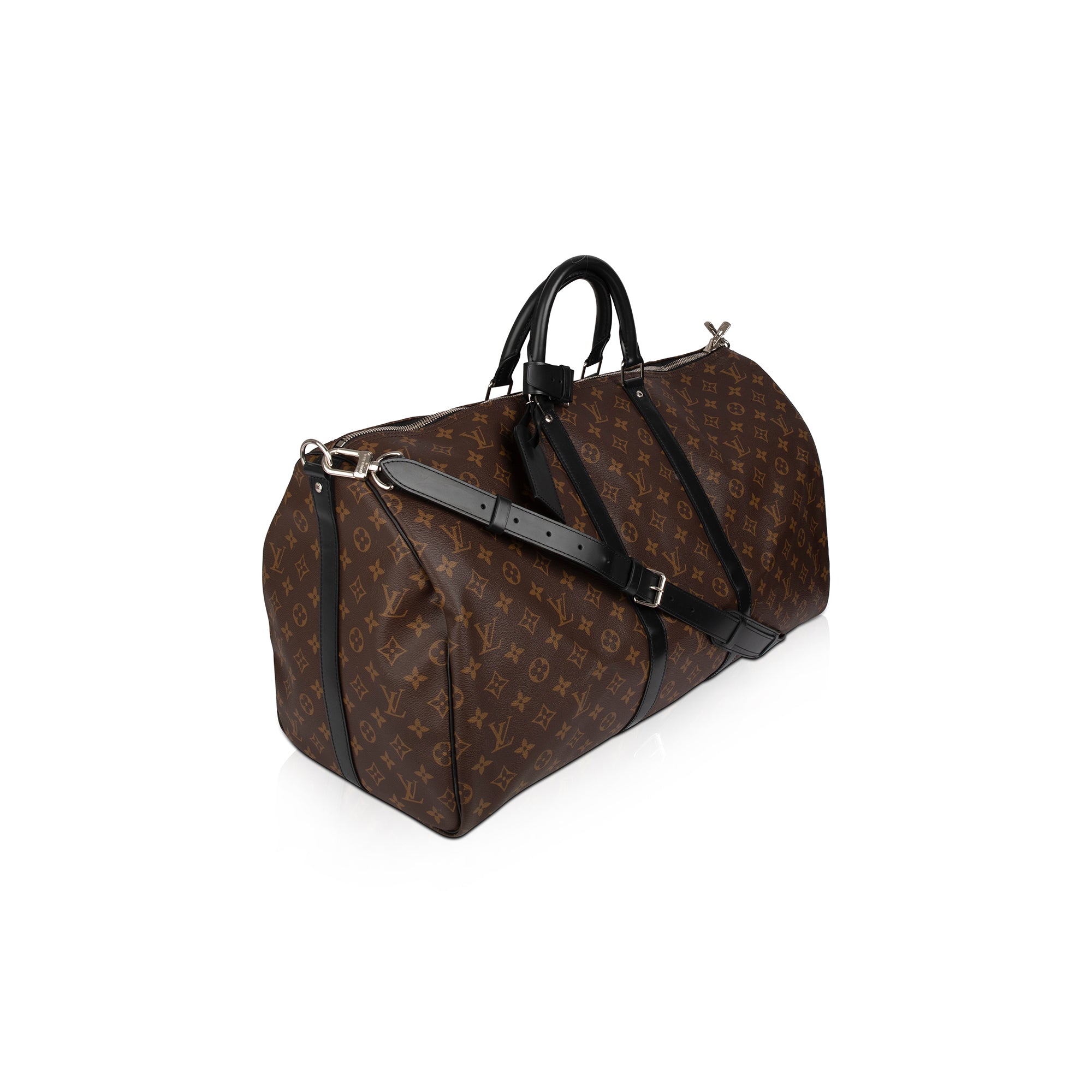 Louis Vuitton 2021 Monogram Macassar Keepall Bandouliere 55