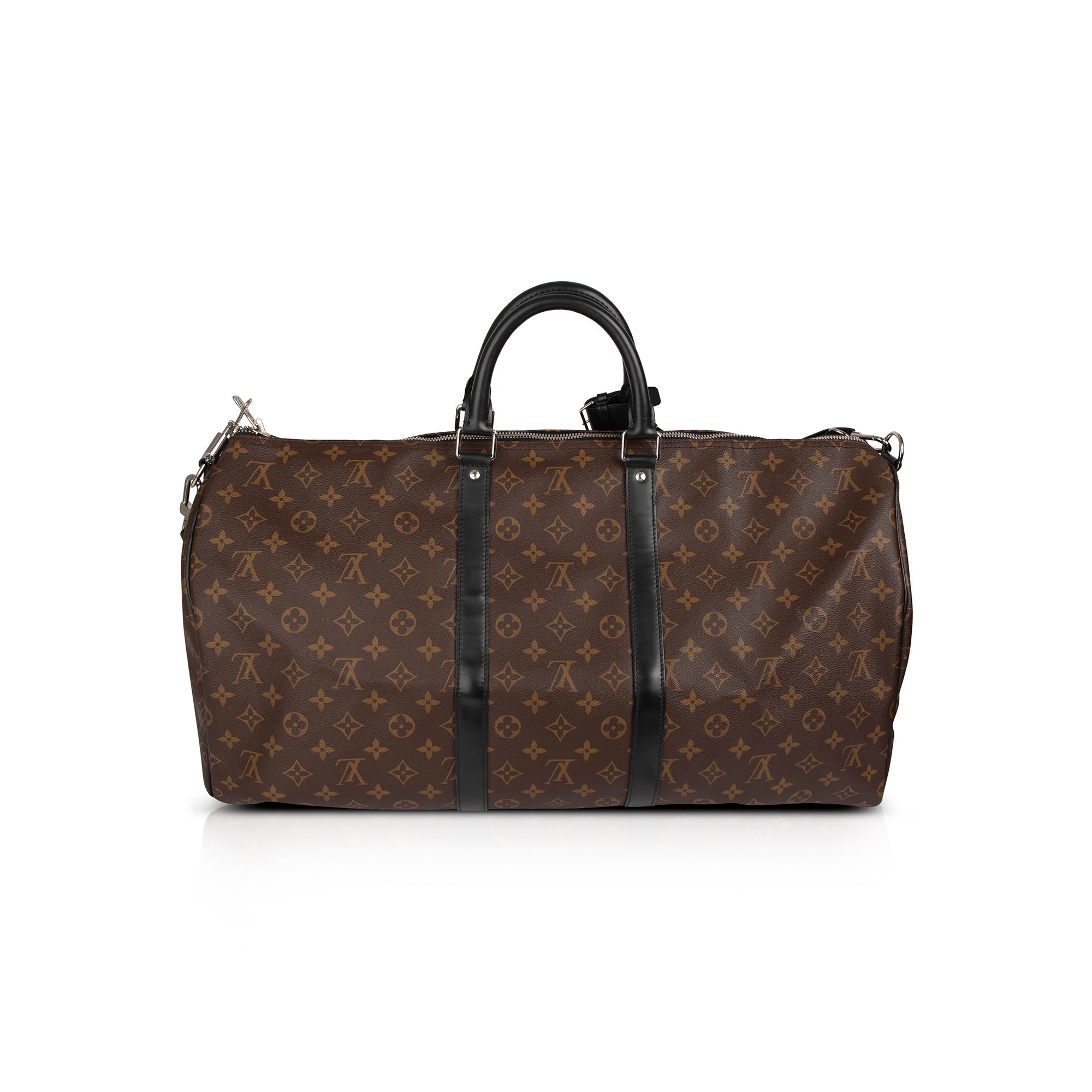 Louis Vuitton 2021 Monogram Macassar Keepall Bandouliere 55