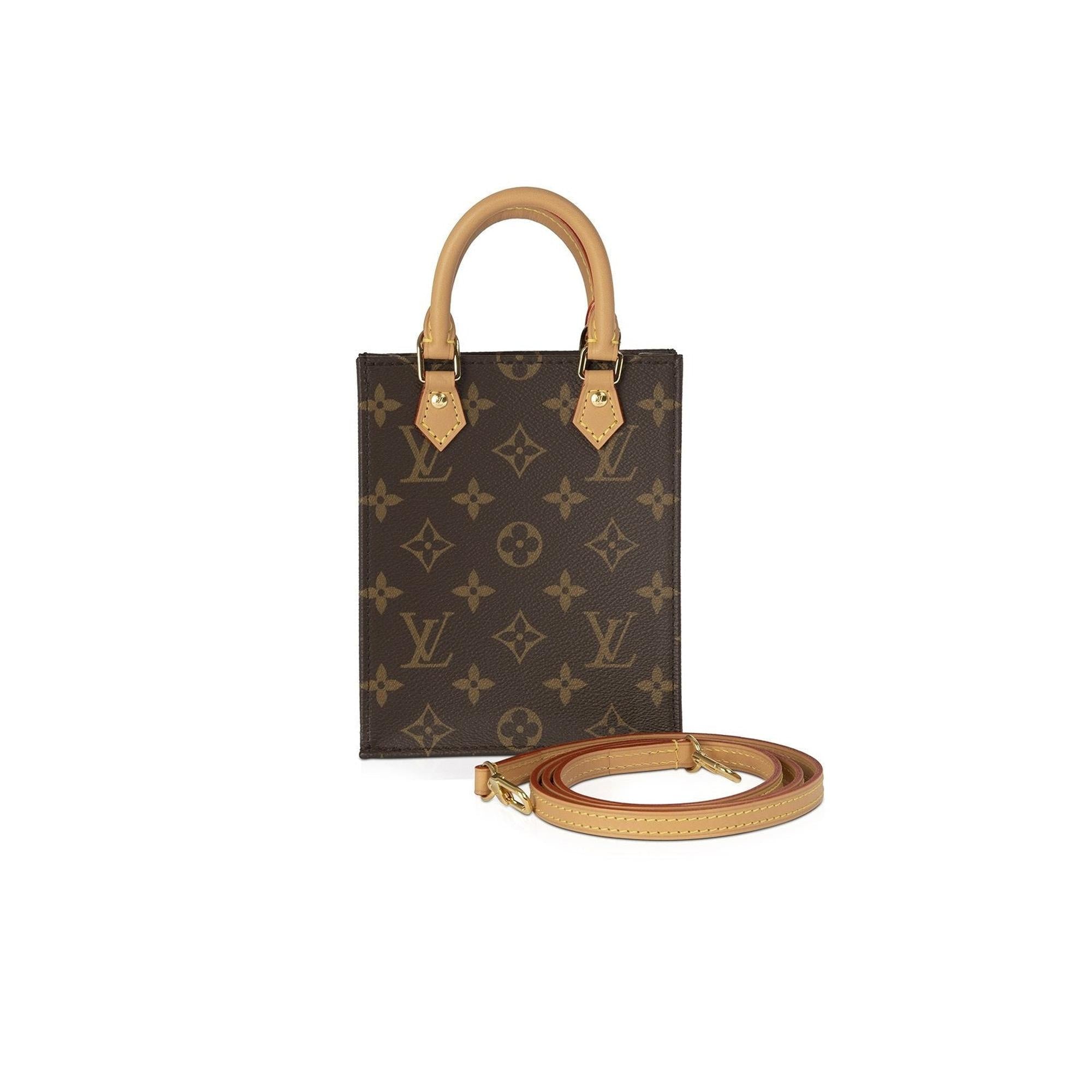 Louis Vuitton 2021 Monogram Petit Sac Plat w/ Box