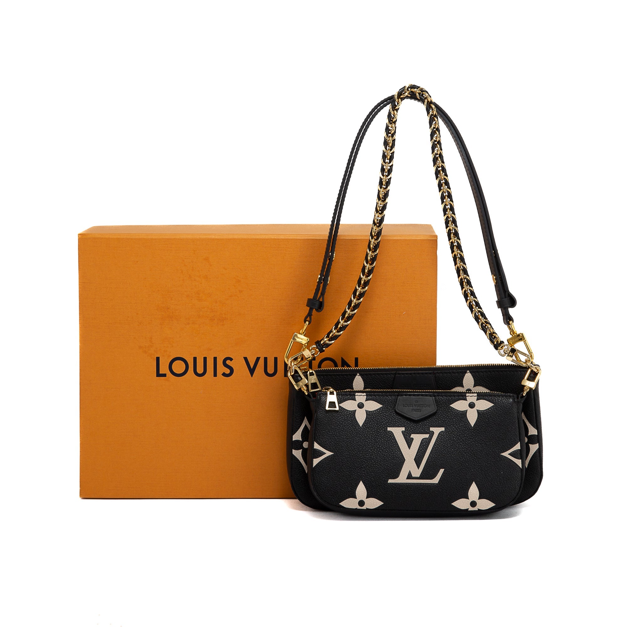 Louis Vuitton 2022 Bicolor Empreinte Leather Multi-Pochette Accessoires
