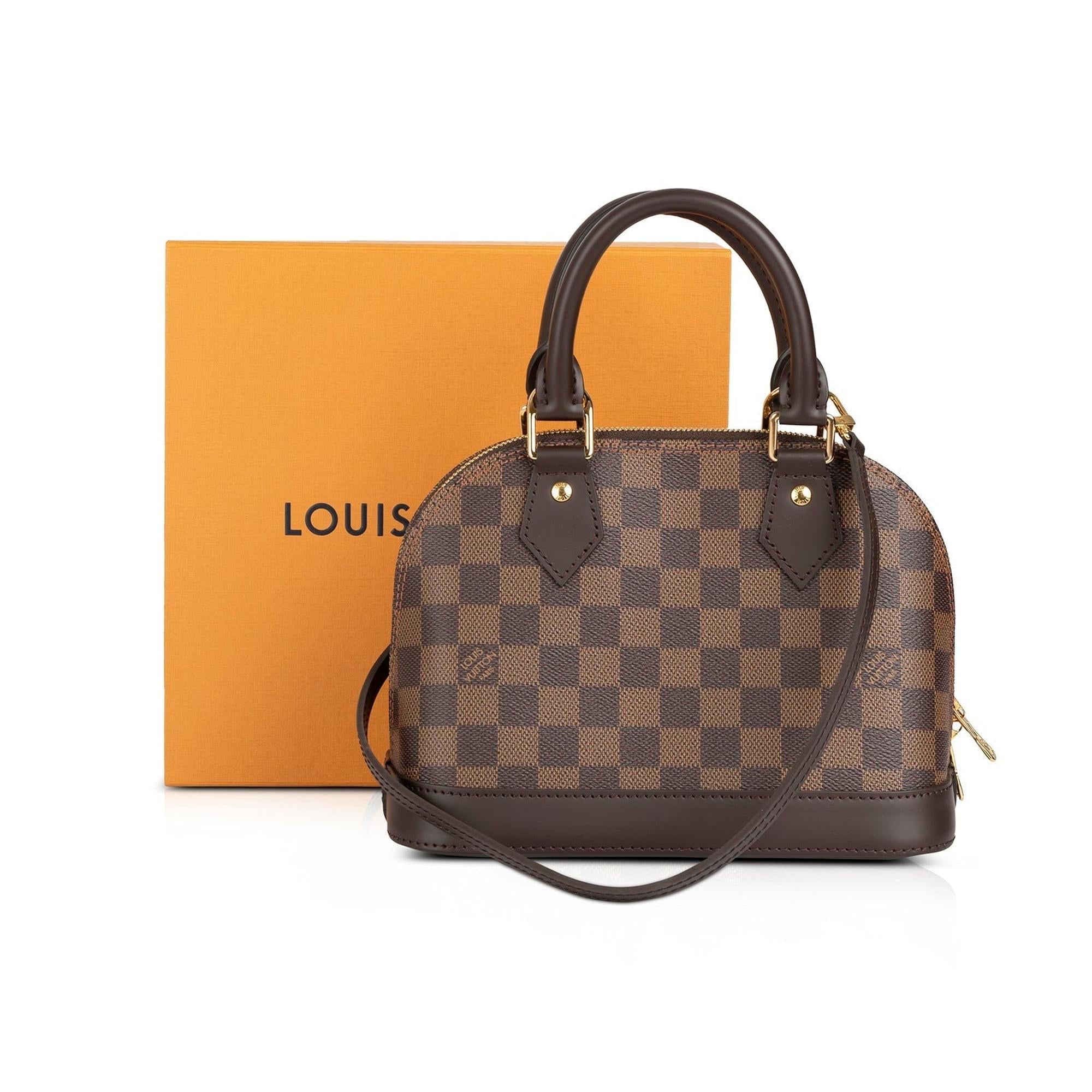 Louis Vuitton 2022 Damier Ebene Alma BB w/ Box