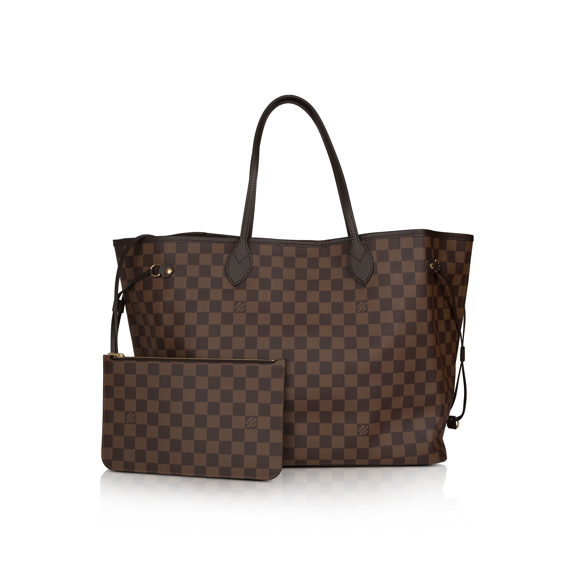 Louis Vuitton 2022 Damier Ebene Neverfull GM w/ Pouch, Box & Receipt