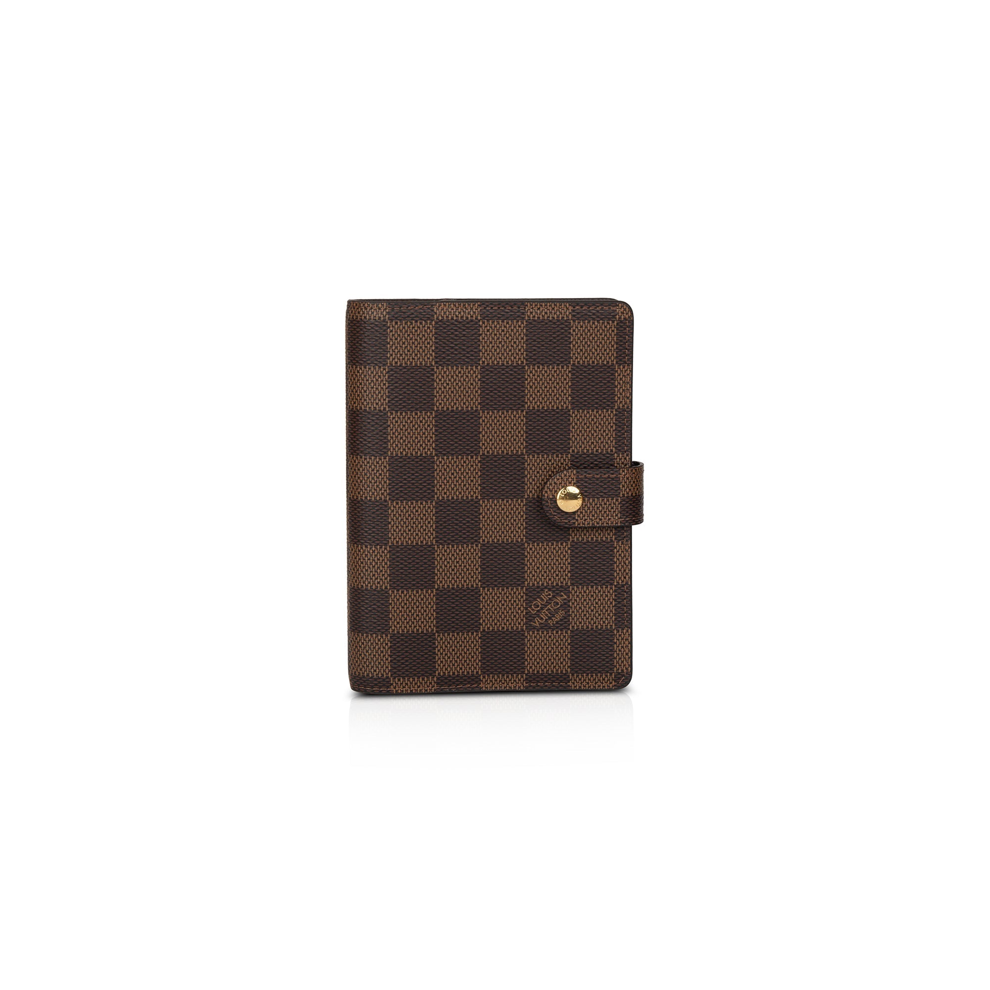 Louis Vuitton 2022 Damier Ebene Small Ring Agenda Cover w/ Box