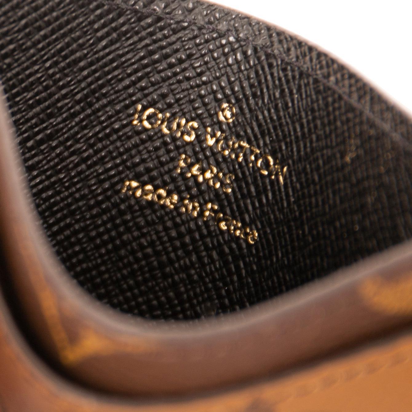 Louis Vuitton 2022 Monogram Reverse Card Holder w/ Box