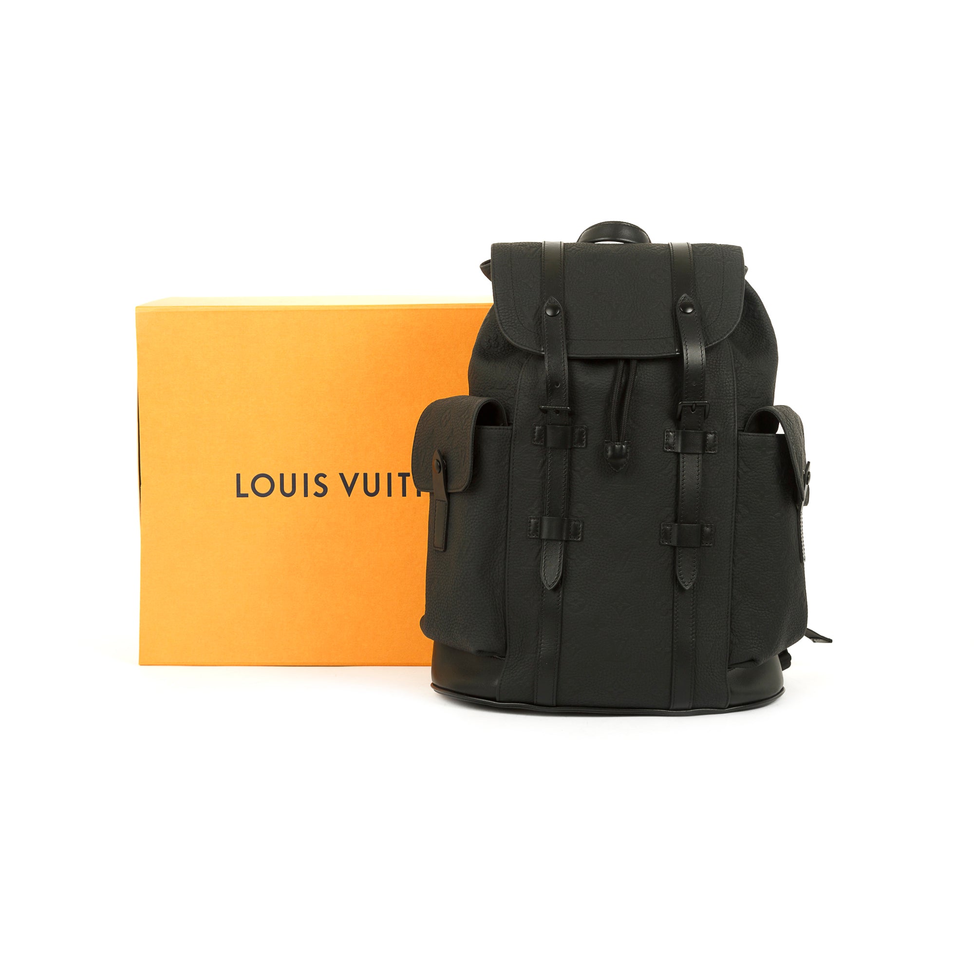 Louis Vuitton 2022 Taurillon Leather Christopher PM Backpack w/ Box