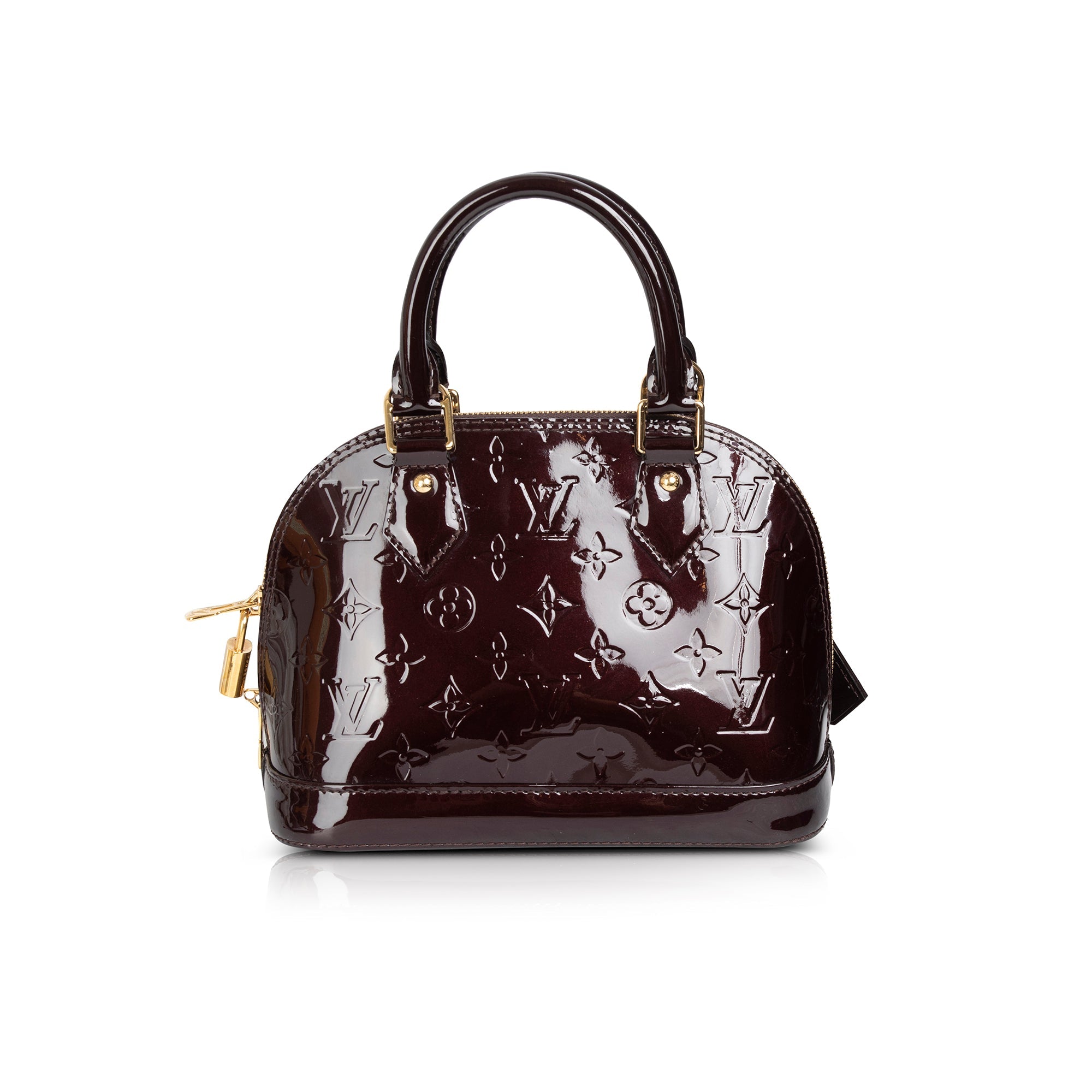 Louis Vuitton Amarante Vernis Alma BB w/ Strap