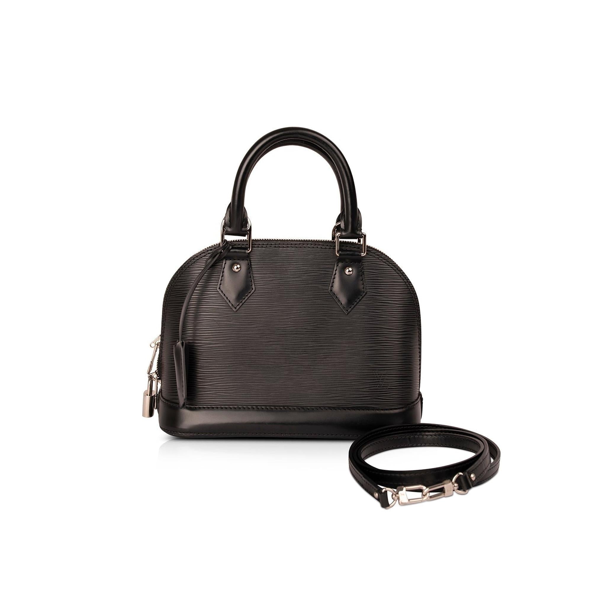 Louis Vuitton Black Epi Alma BB