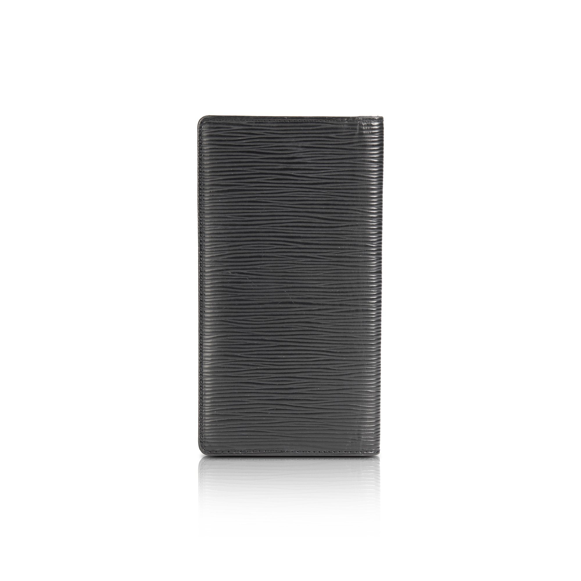 Louis Vuitton Black Epi Checkbook Cover