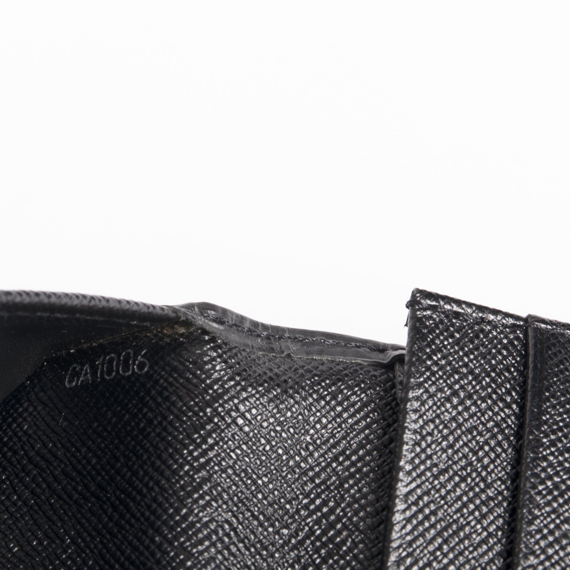 Louis Vuitton Black Epi Checkbook Cover