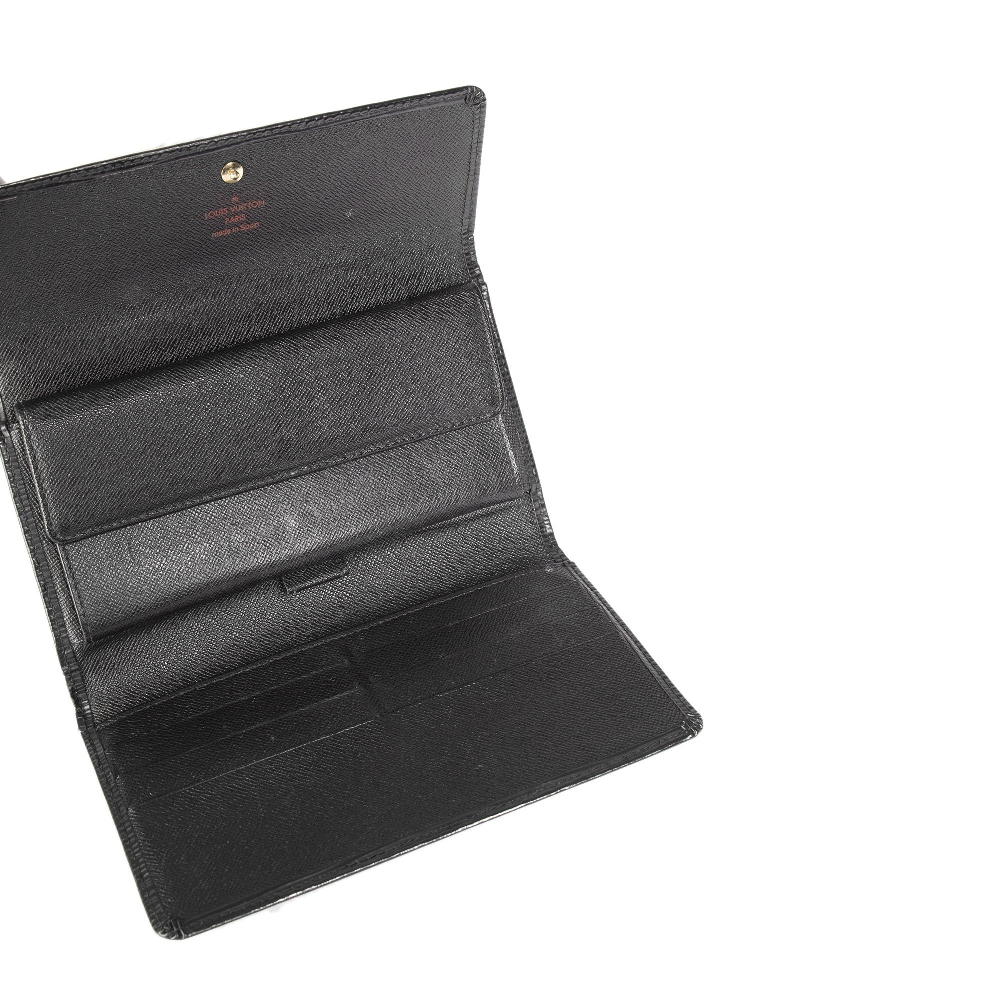 Louis Vuitton Black Epi International Wallet